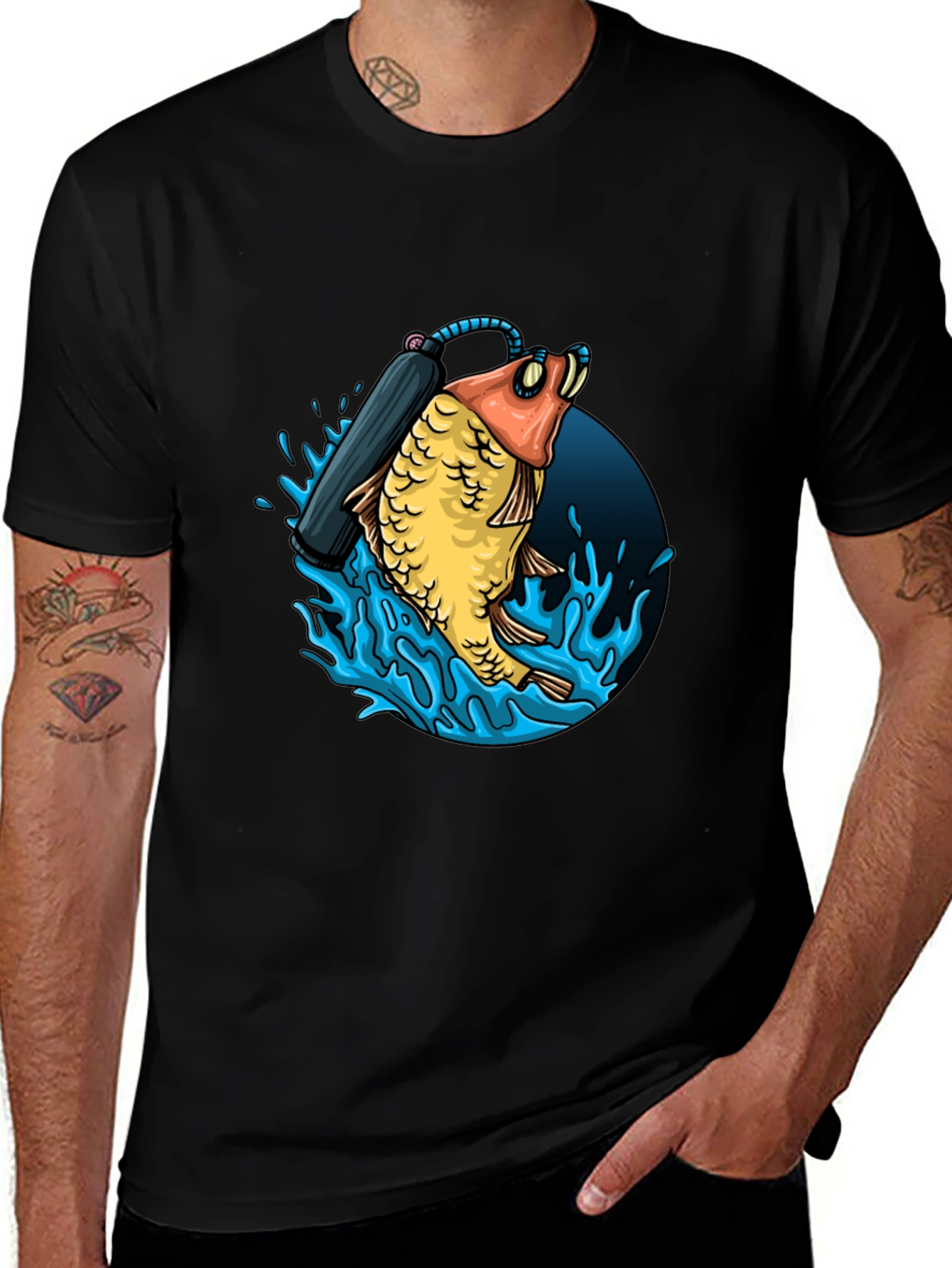 Variant 22 of Diving Fish Graphic Tee
