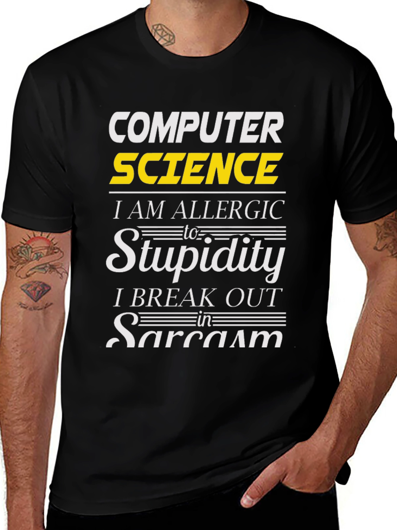 Variant 14 of Computer Science Sarcasm T-Shirt Funny Geek Tee