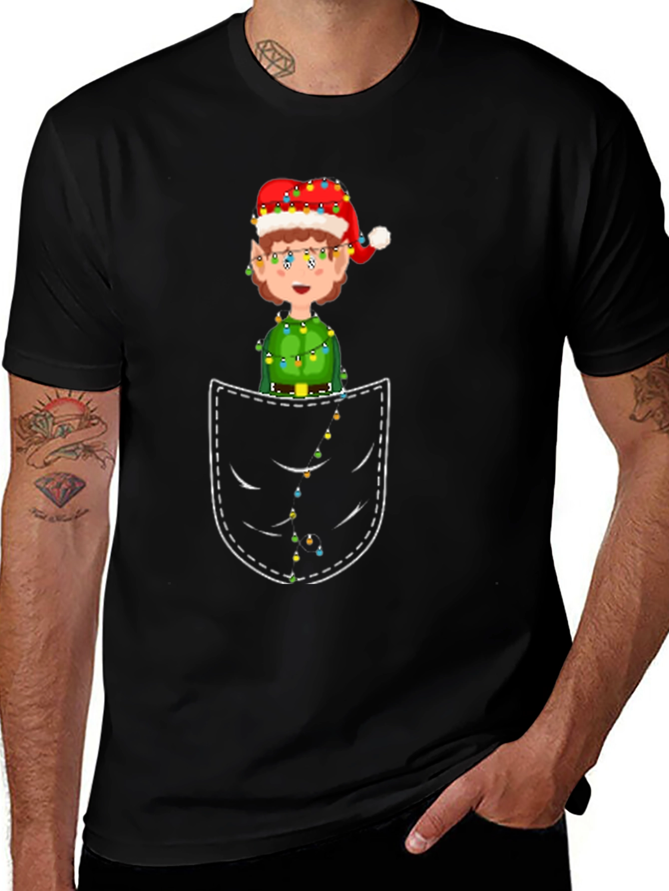 Festive Elf Pocket T-Shirt