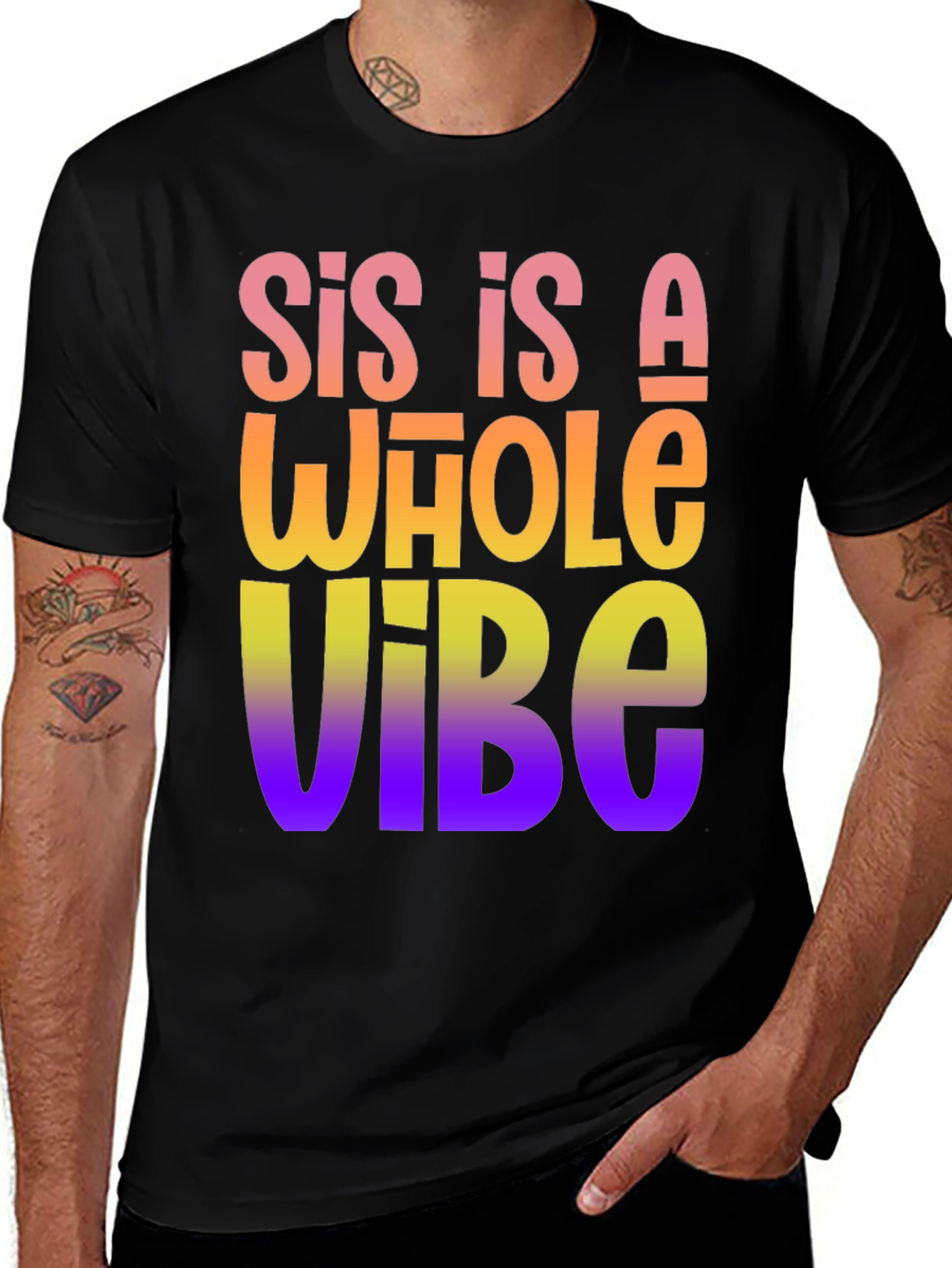 Black Sis Is A Whole Vibe Graphic Tee main image
