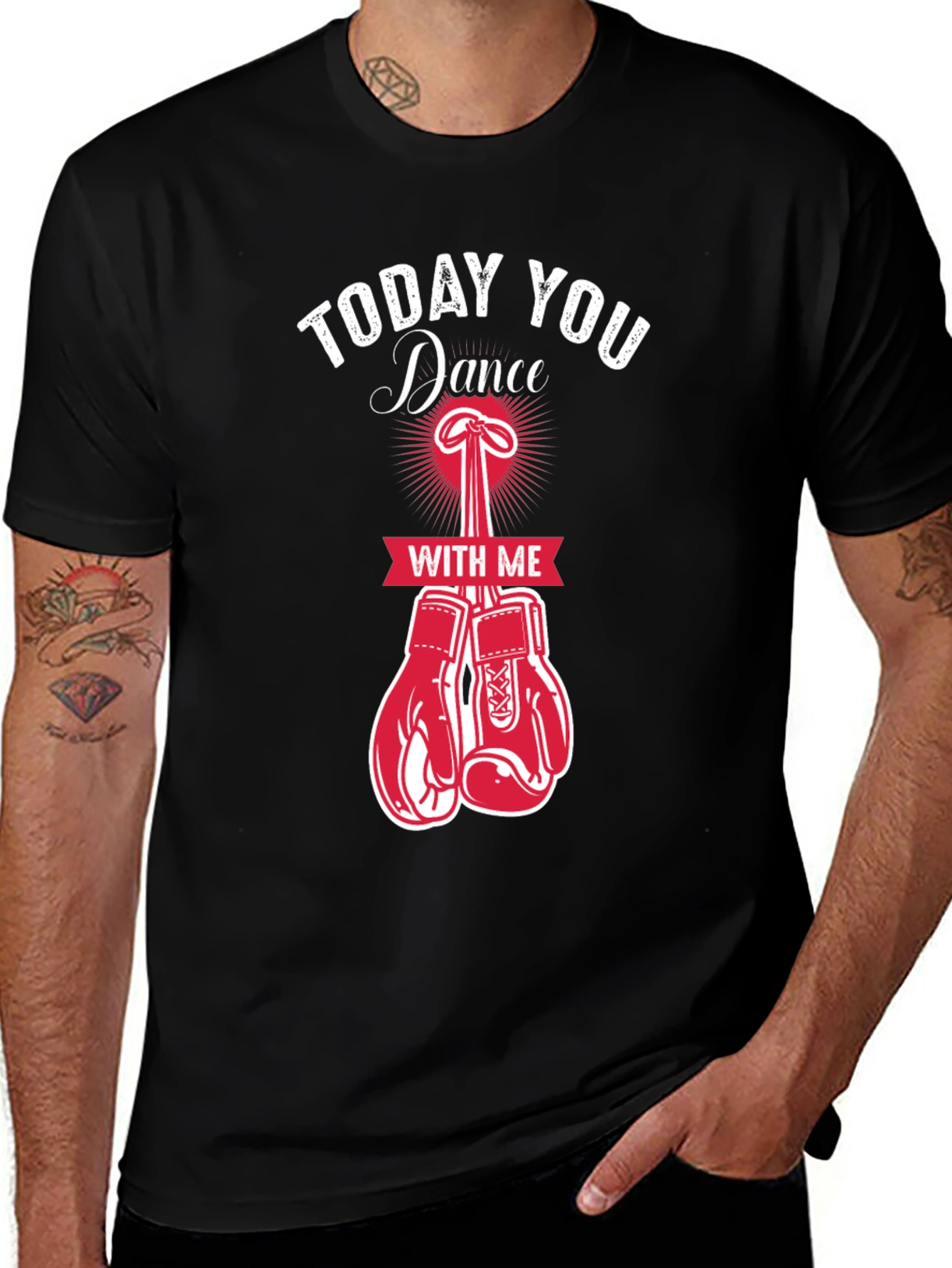 Variant 17 of Dance With Me Boxing Gloves Graphic T-Shirt