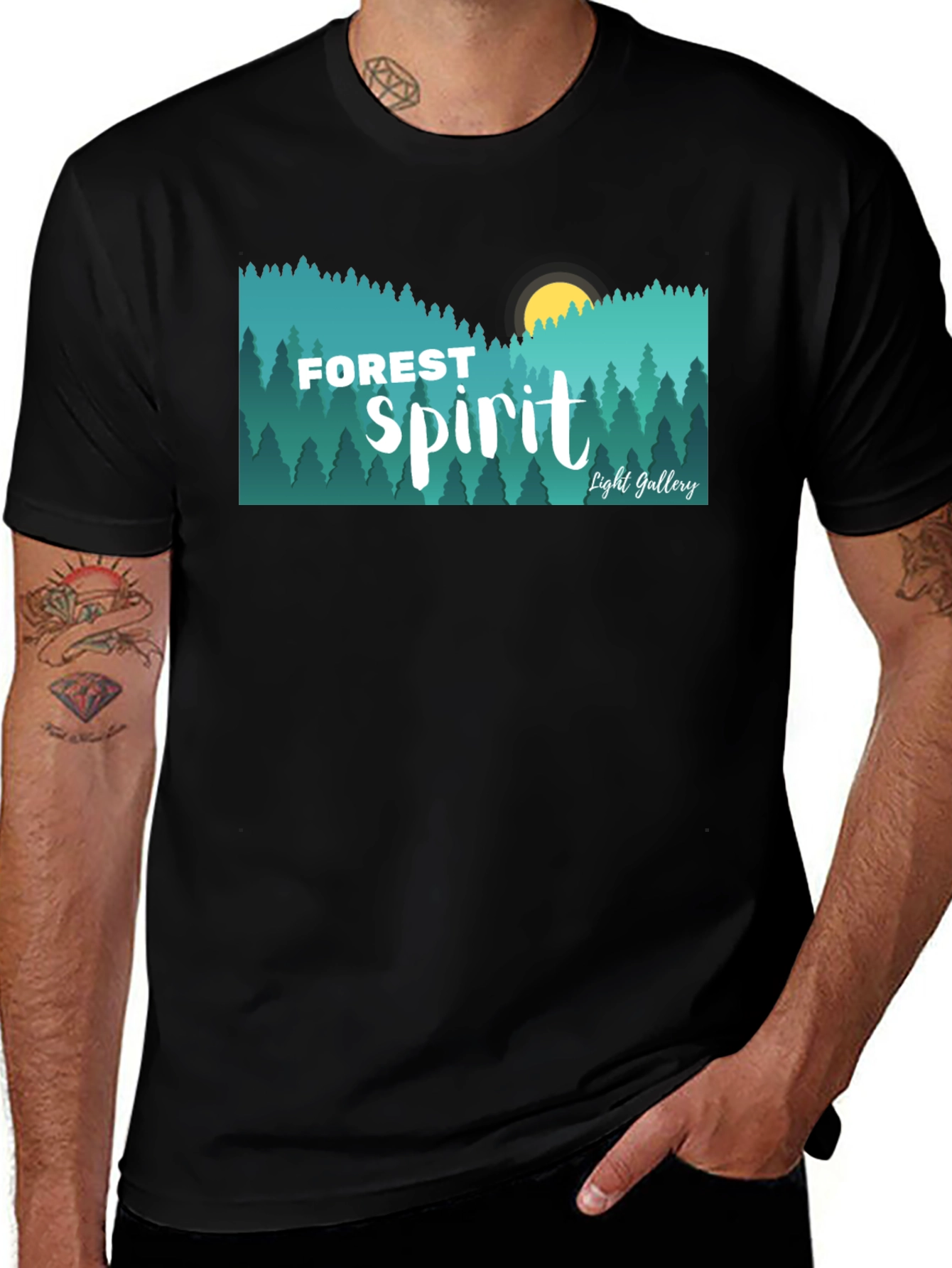 Variant 23 of Forest Spirit Graphic Tee - Nature Inspired Design