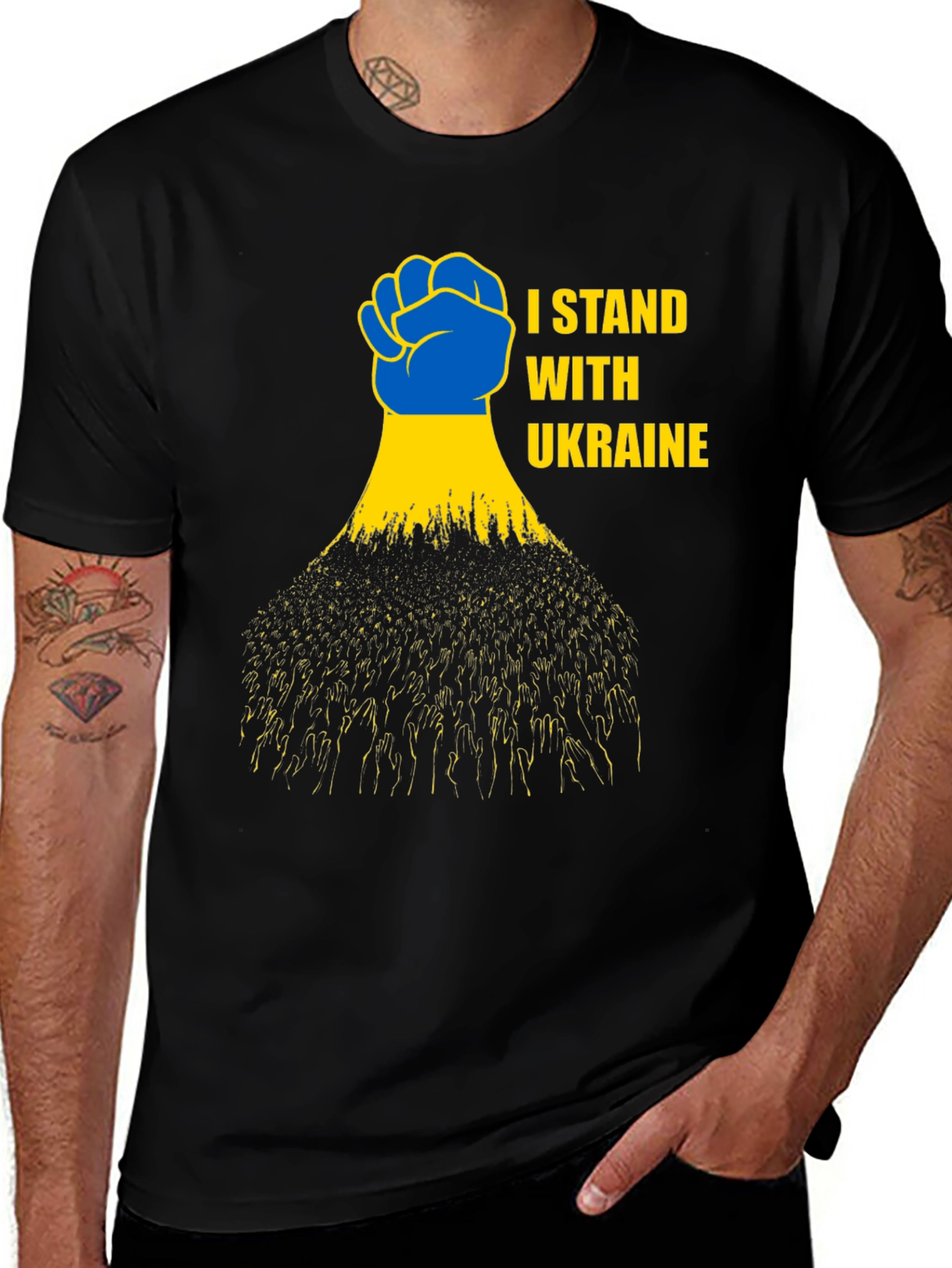 I Stand With Ukraine Support T-Shirt