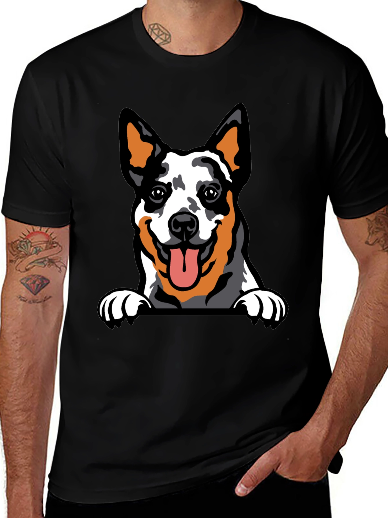 Variant 4 of Dog Graphic Tee -  Unique Animal T-Shirt