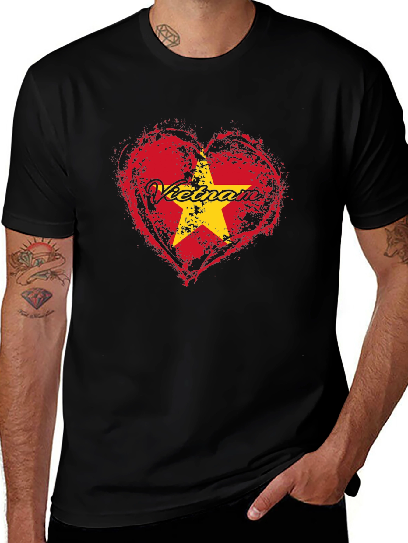 Vietnam Heart Flag T-Shirt