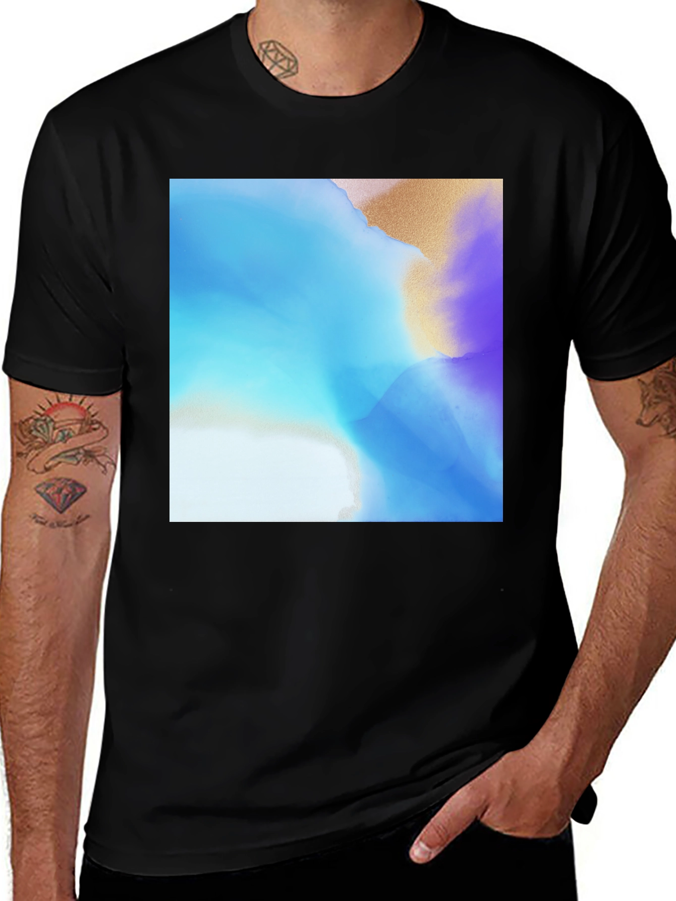 Variant 18 of Abstract Art Graphic Tee - Modern Style