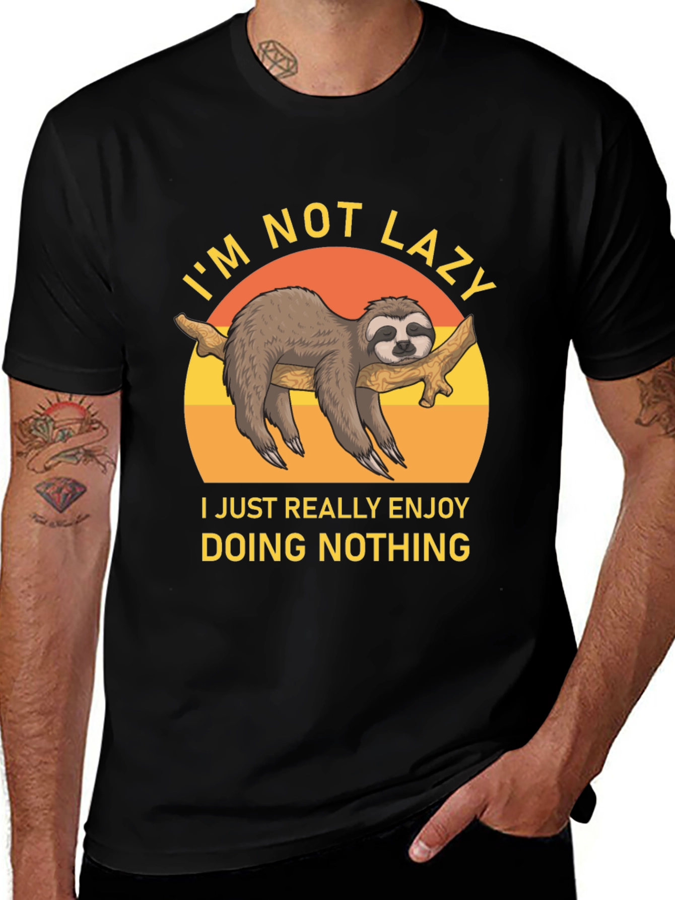 Variant 19 of I'm Not Lazy Sloth T-Shirt - Funny Graphic Tee