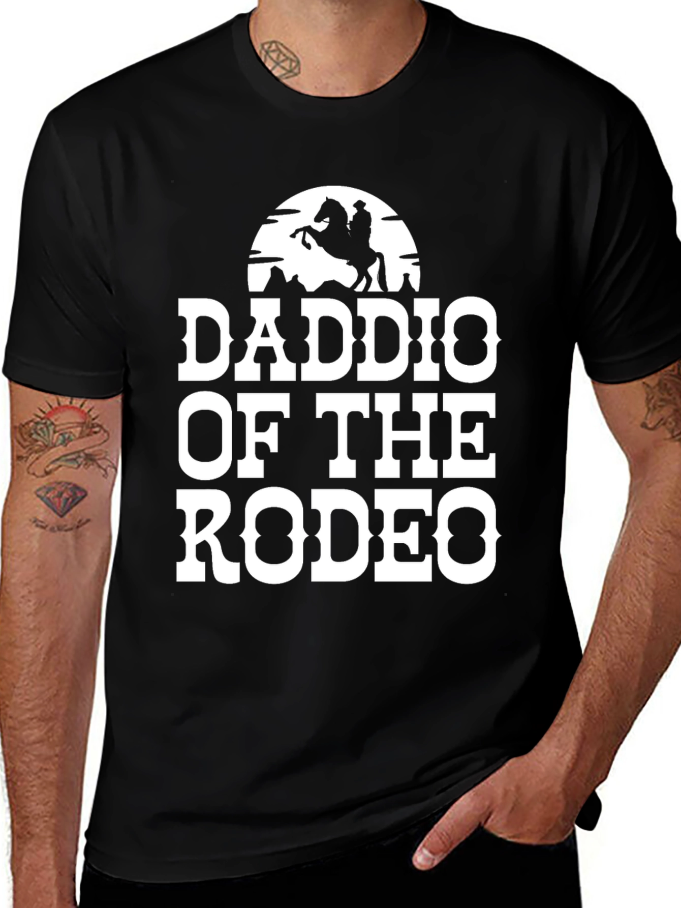 Daddio of the Rodeo T-Shirt - Western Dad Tee