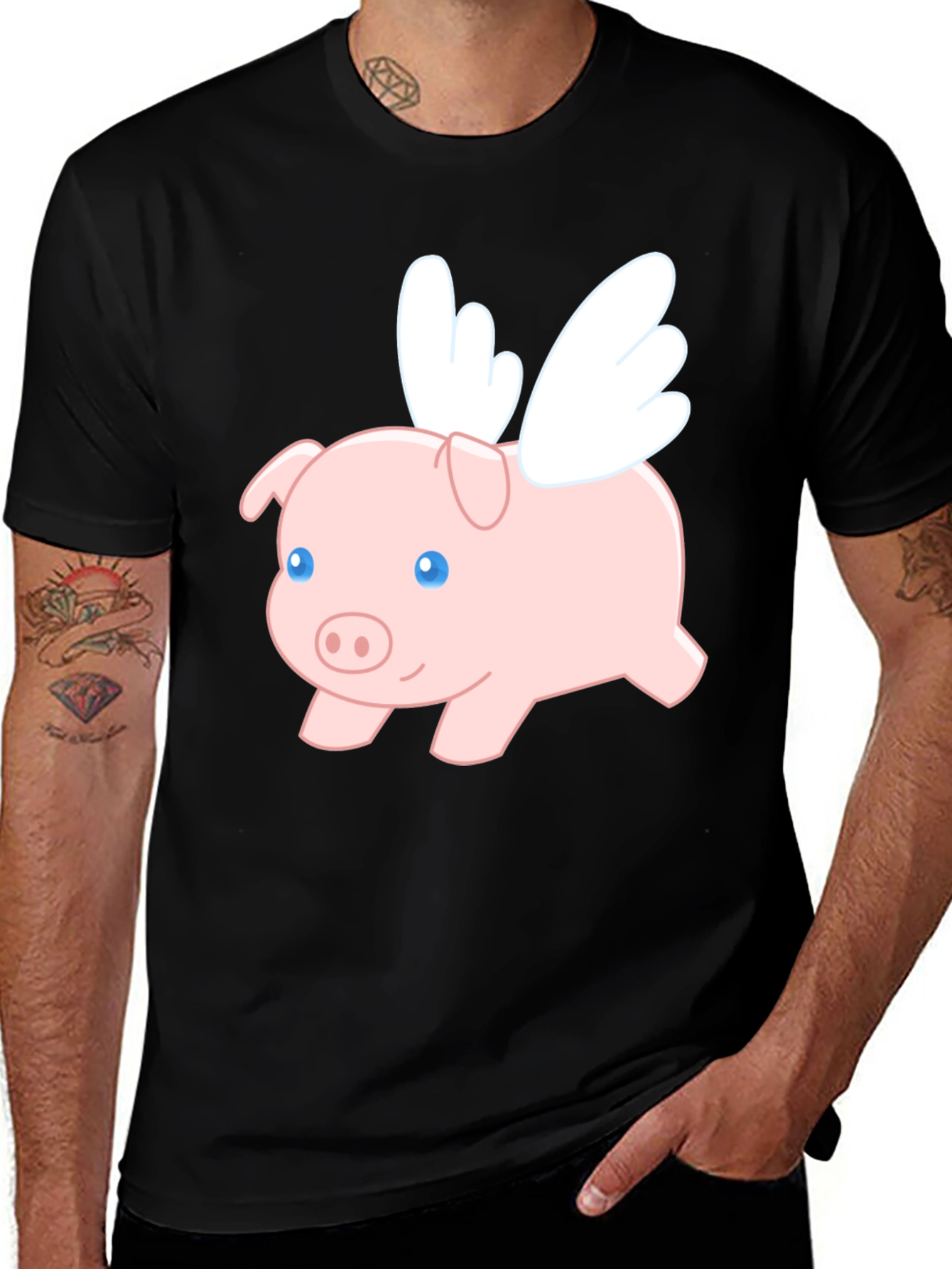 Variant 3 of Flying Pig Graphic T-Shirt