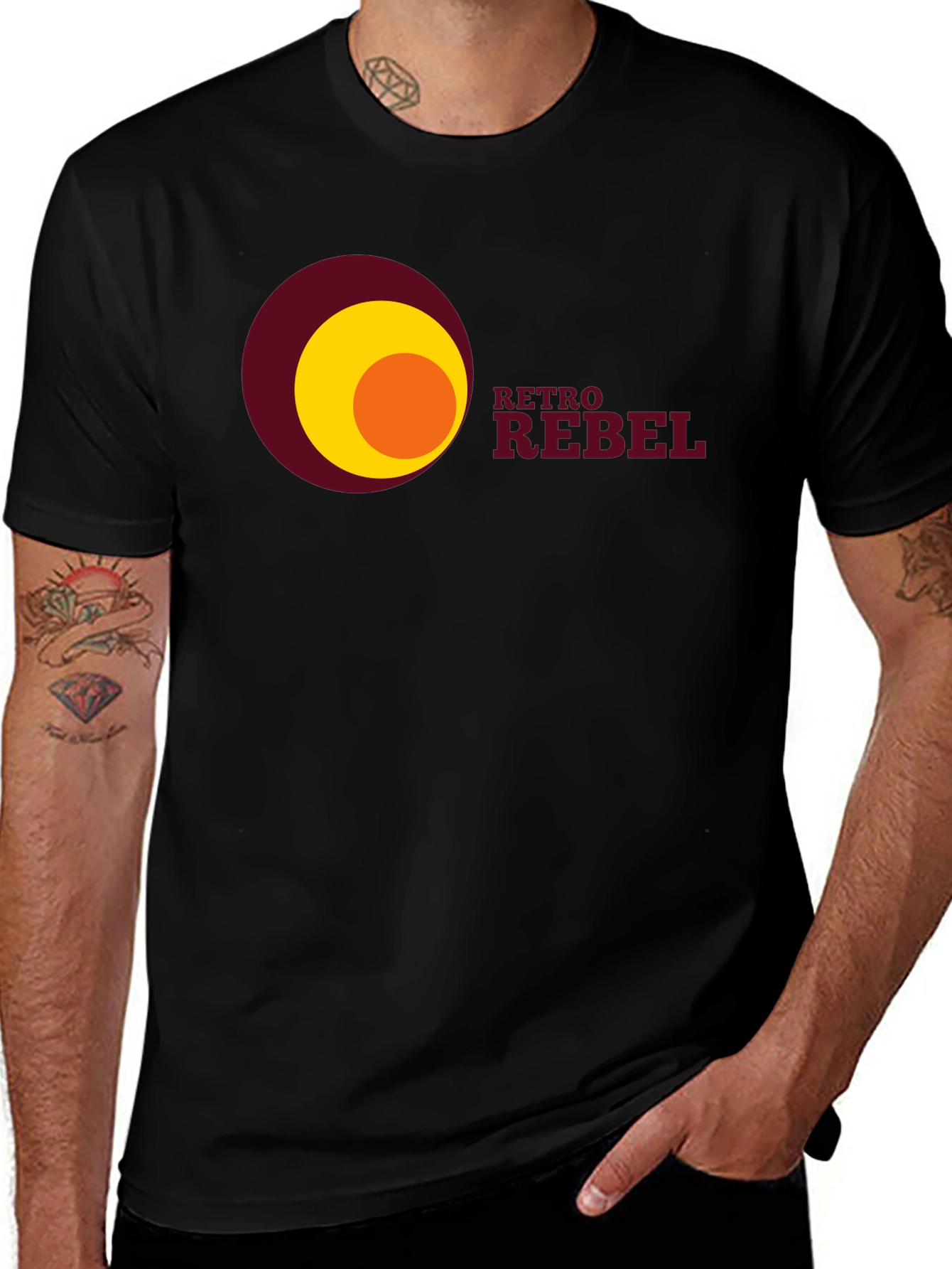 Variant 12 of Retro Rebel Graphic T-Shirt - Stylish Vintage Design