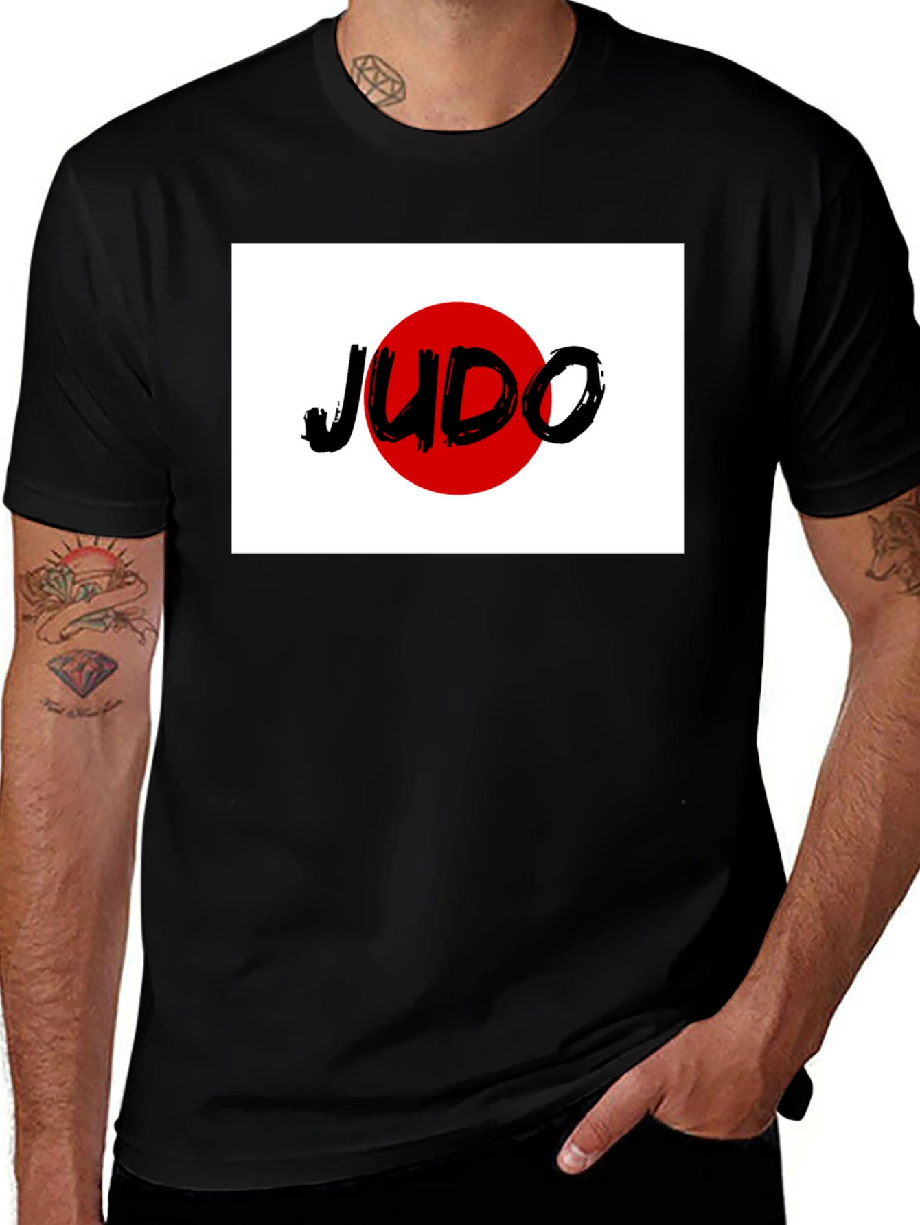 Judo Japan Flag T-Shirt Martial Arts Tee