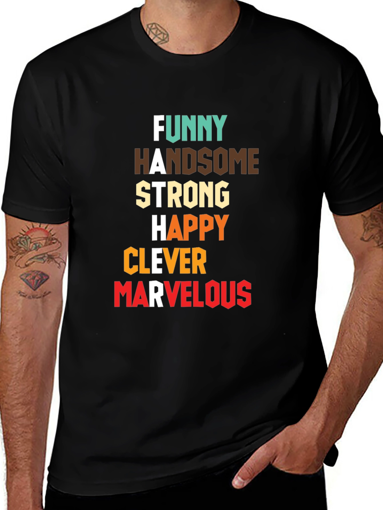 Variant 2 of Funny, Handsome, Strong T-Shirt