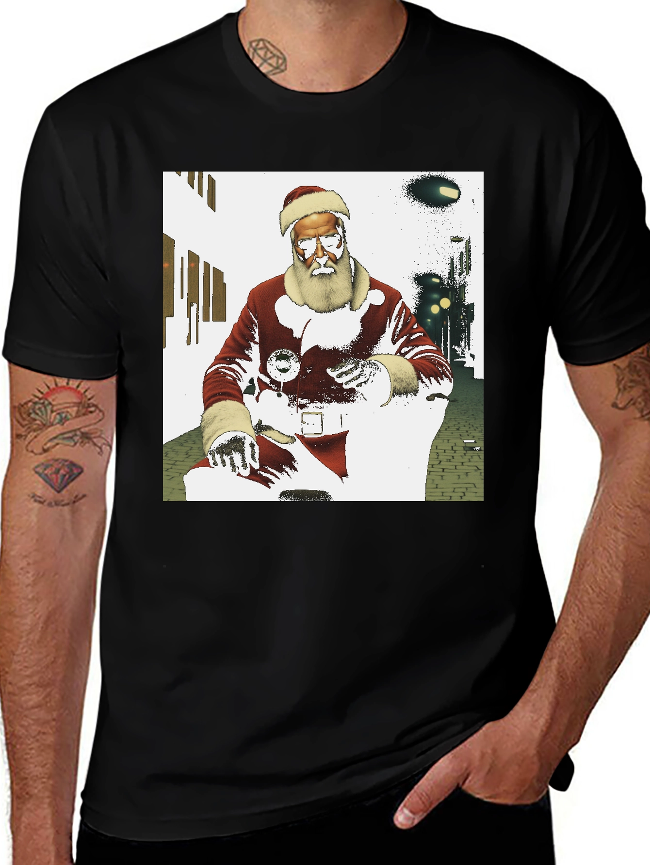 Variant 12 of Cool Santa T-Shirt - Holiday Style