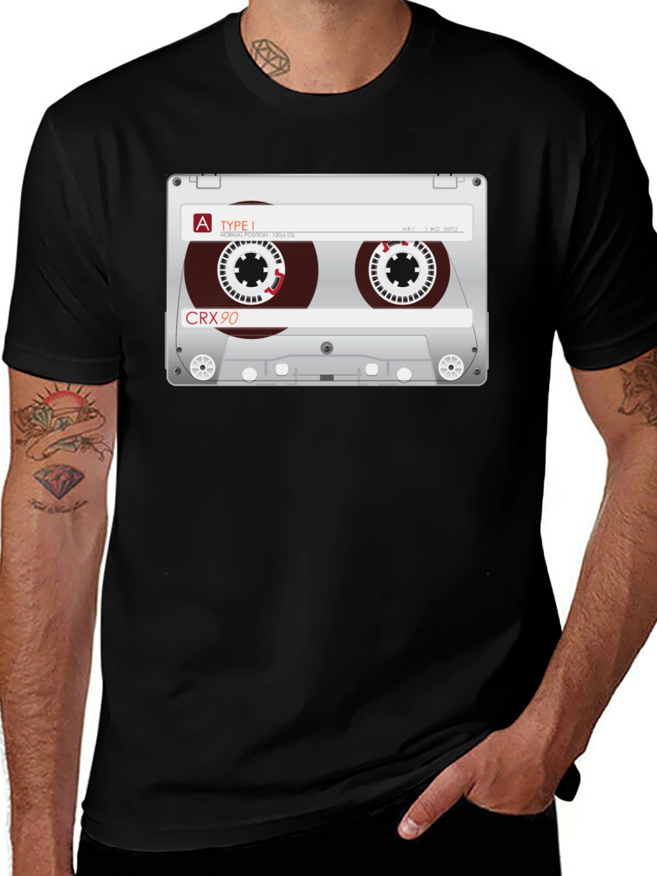 Variant 27 of Retro Mixtape Cassette Graphic T-Shirt - Vintage Style