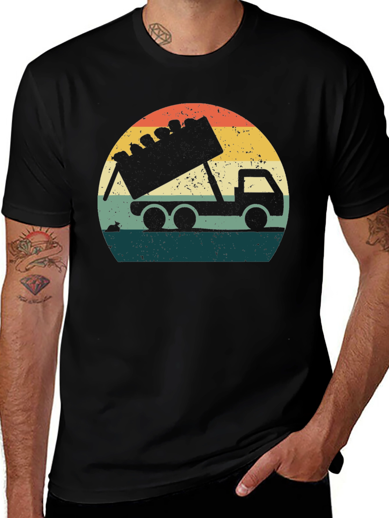 Variant 20 of Retro Dump Truck T-Shirt