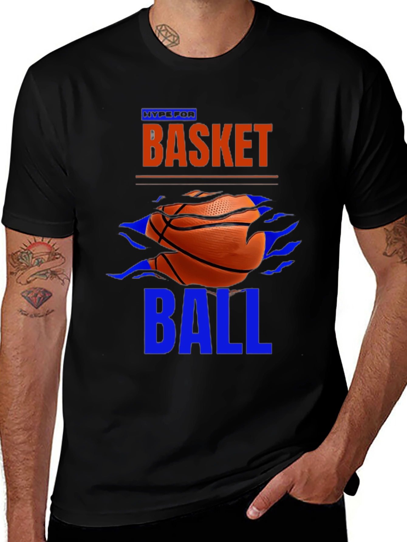Variant 27 of Basketball Graphic Tee - Hype For Ball
