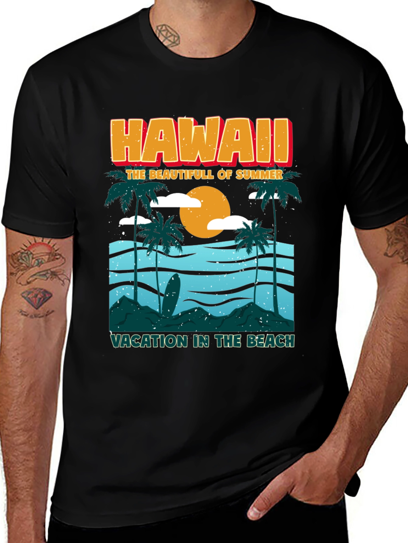 Variant 22 of Hawaii Vacation Beach T-Shirt