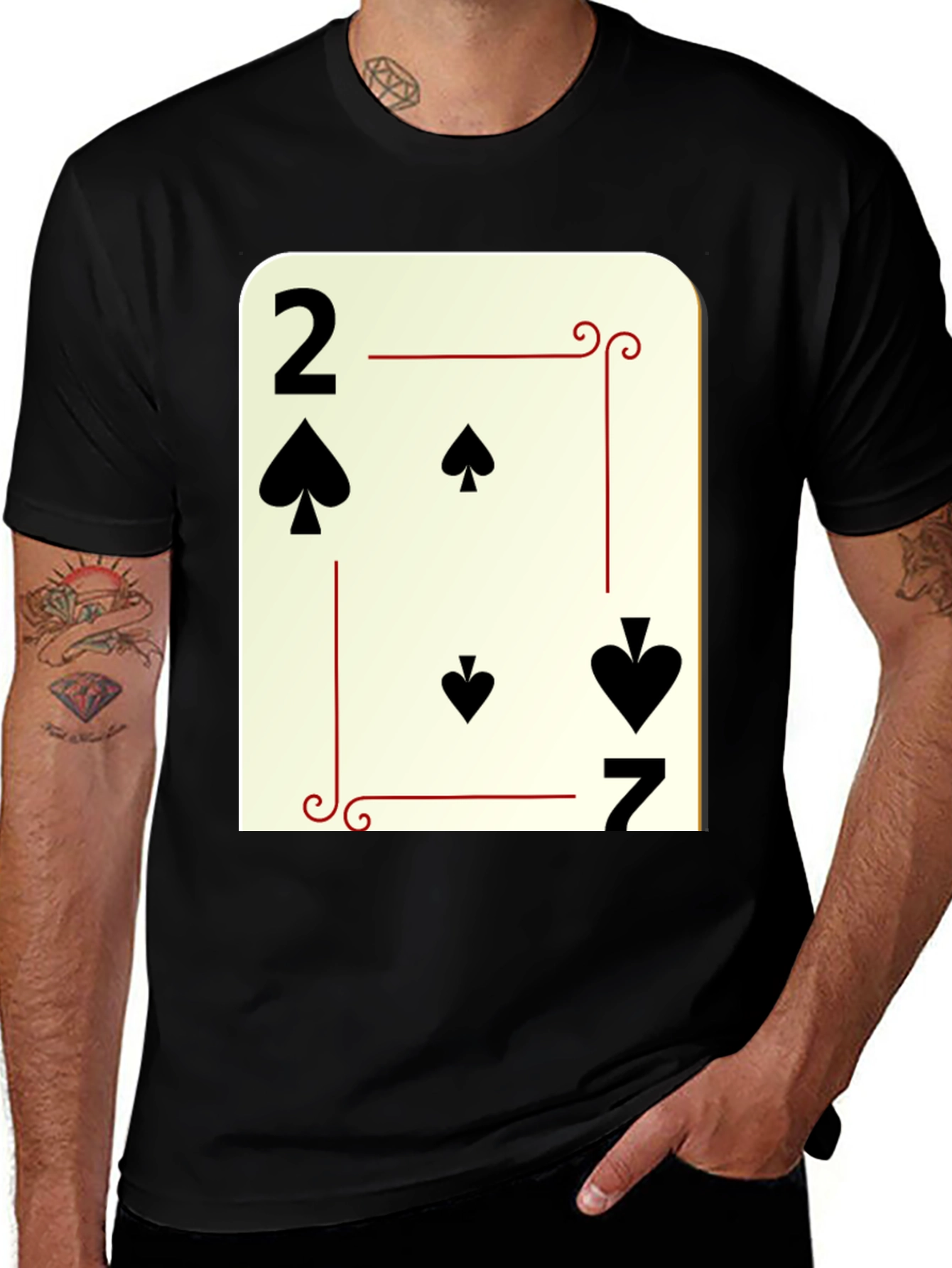 Spade Card T-Shirt - Poker Tee