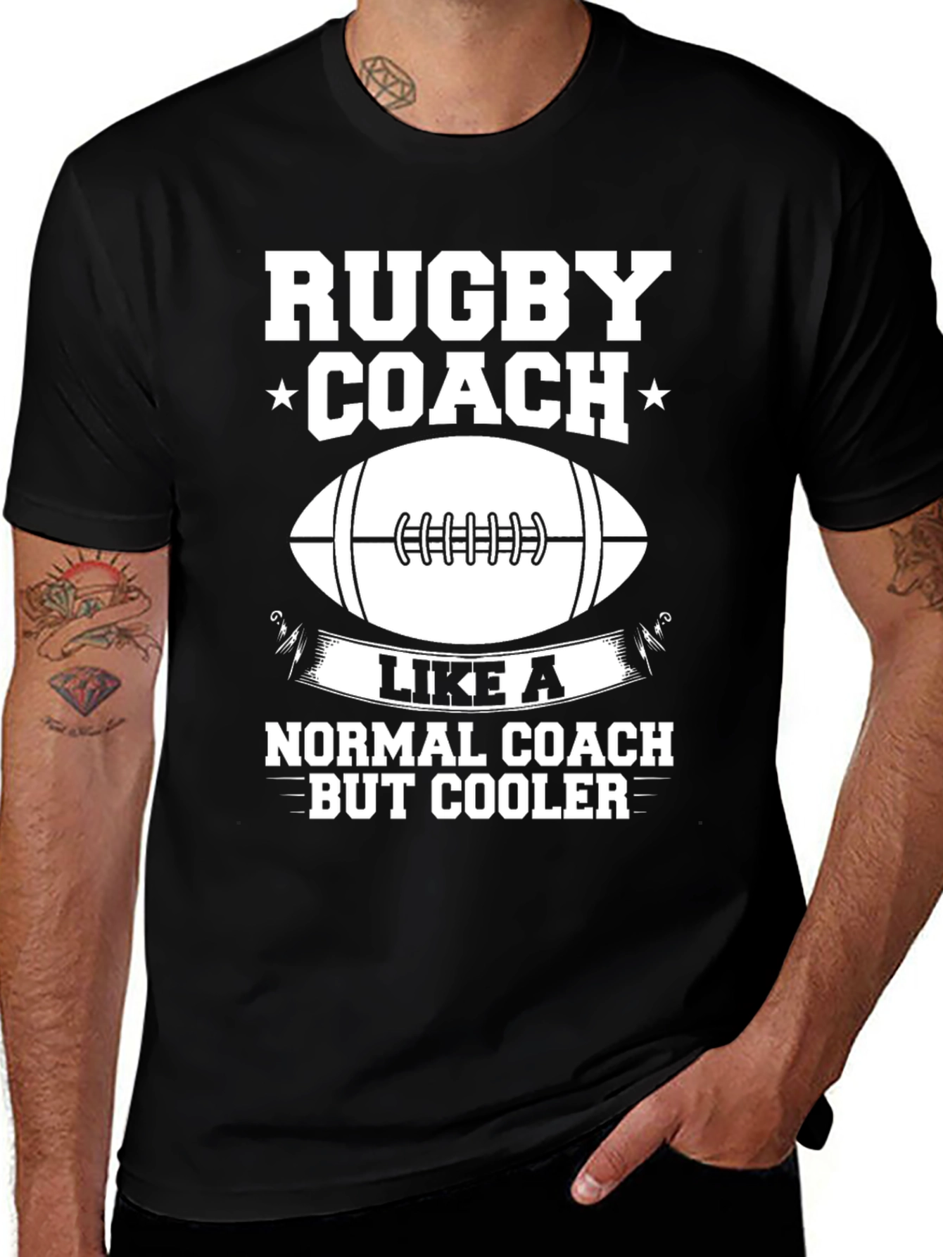 Variant 26 of Rugby Coach T-Shirt - Like a Normal Coach But Cooler