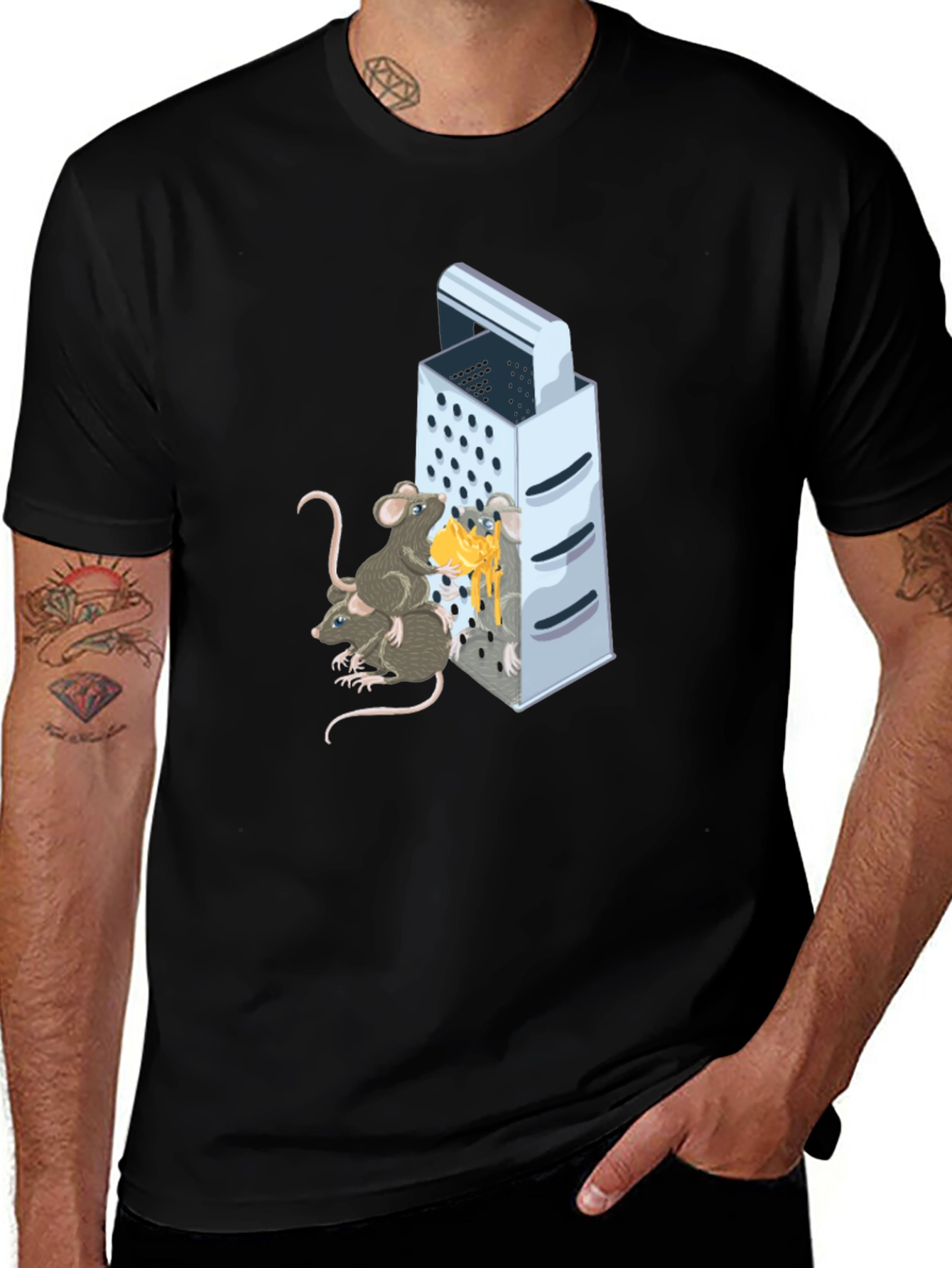 Variant 23 of Cheese Grater and Mice Graphic Tee