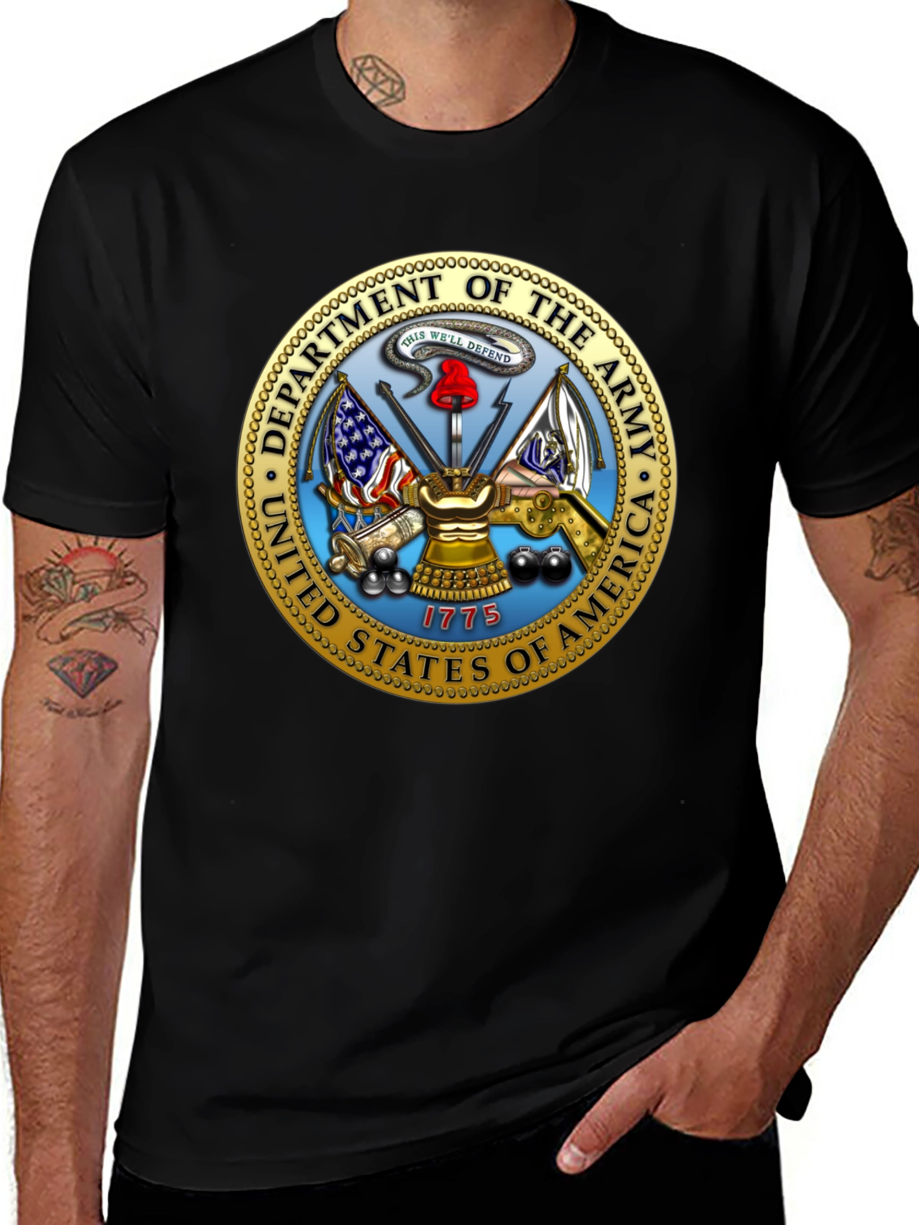 Army Seal Black T-Shirt