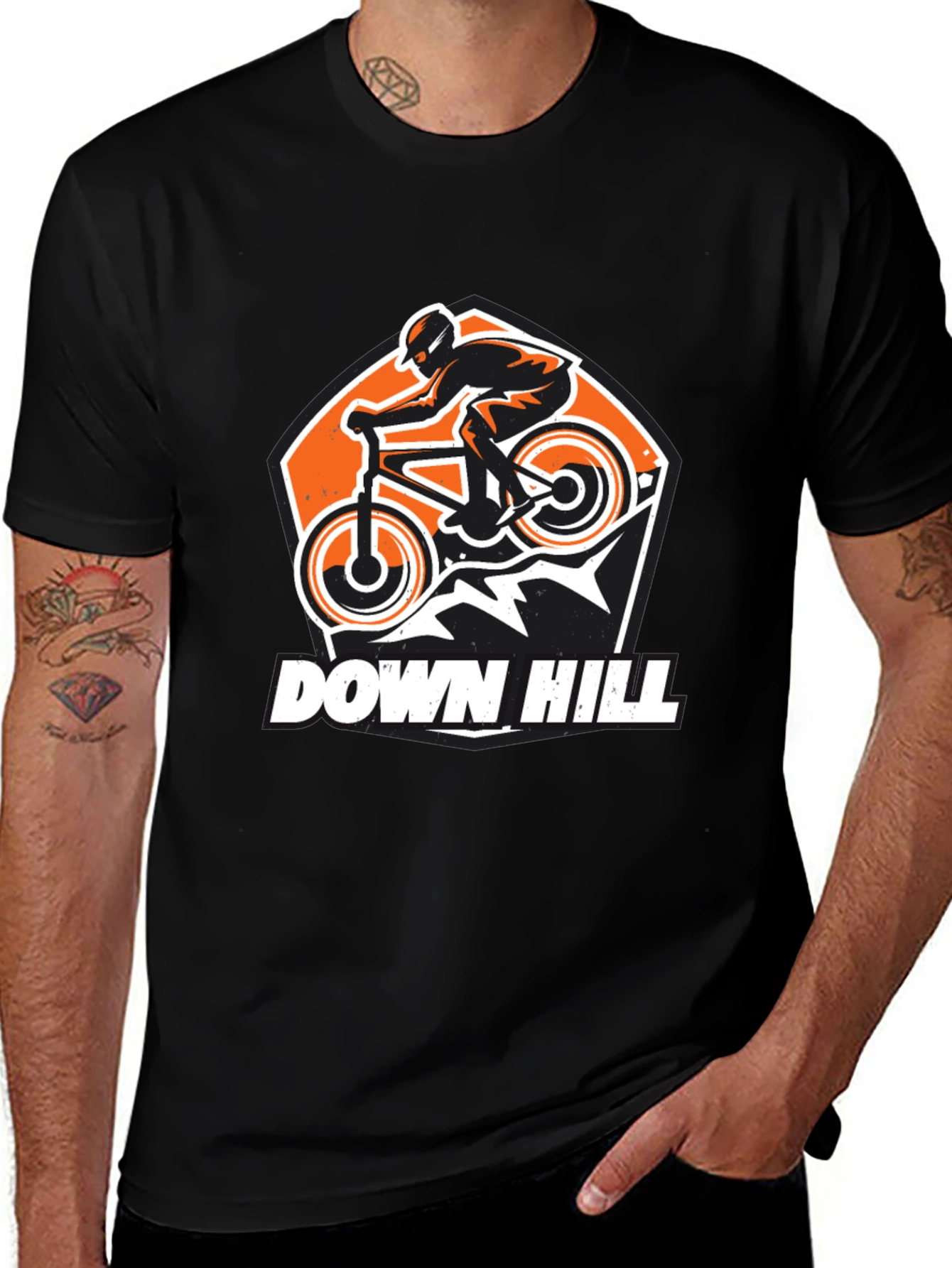 Variant 22 of Downhill Mountain Biking Graphic T-Shirt