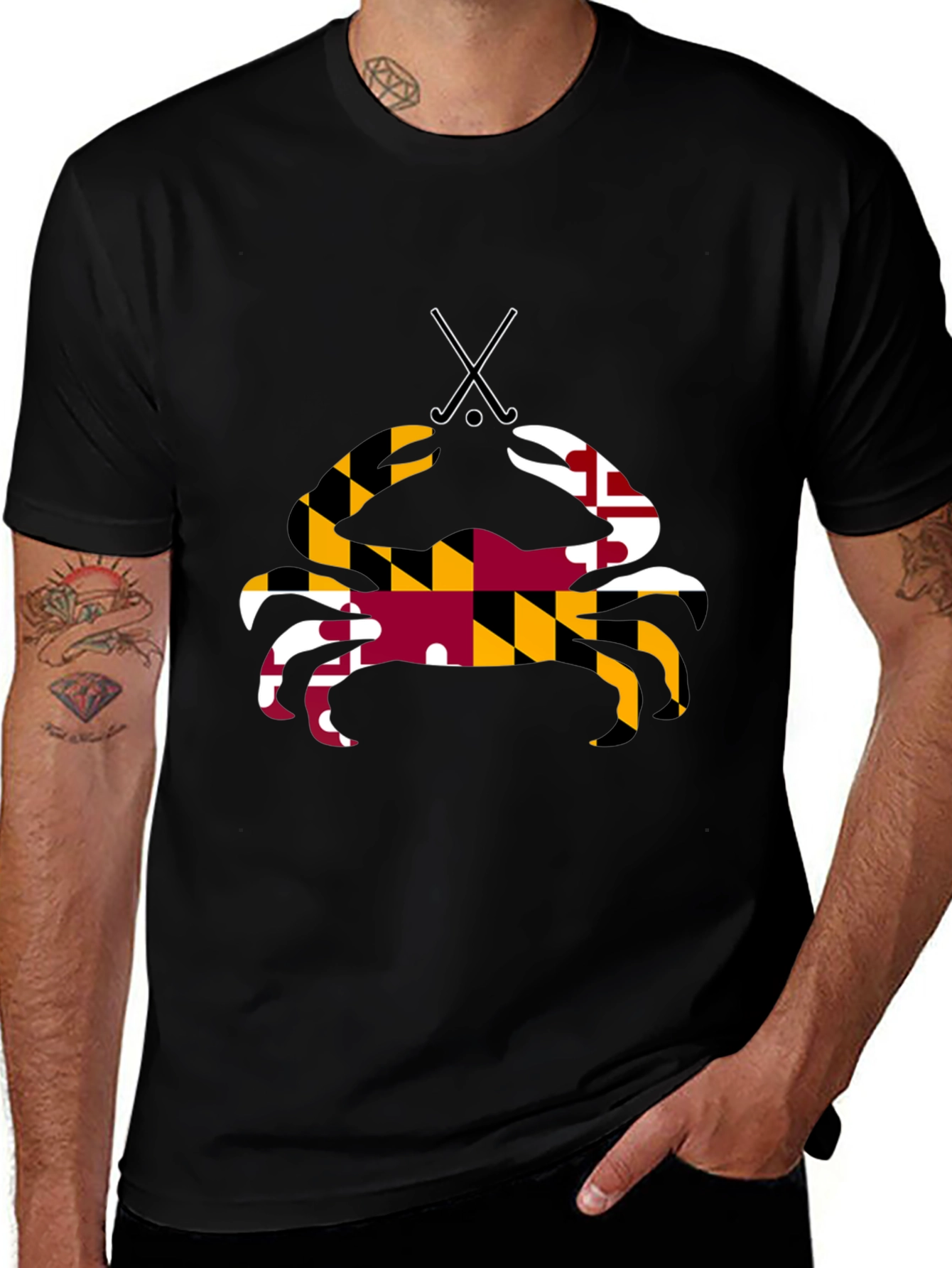Variant 11 of Maryland Flag Crab T-Shirt