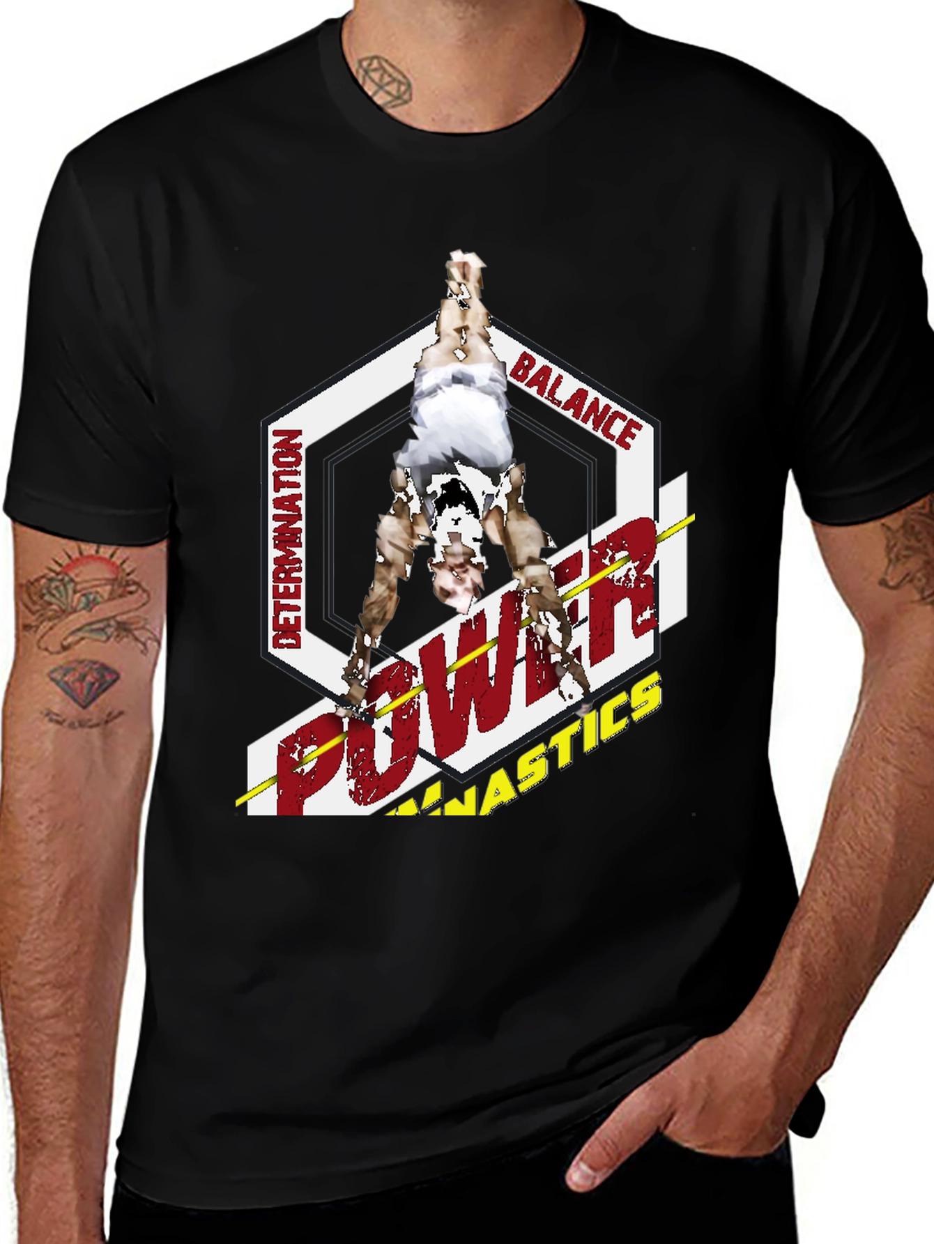 Variant 10 of Power Gymnastics T-Shirt: Strength & Balance