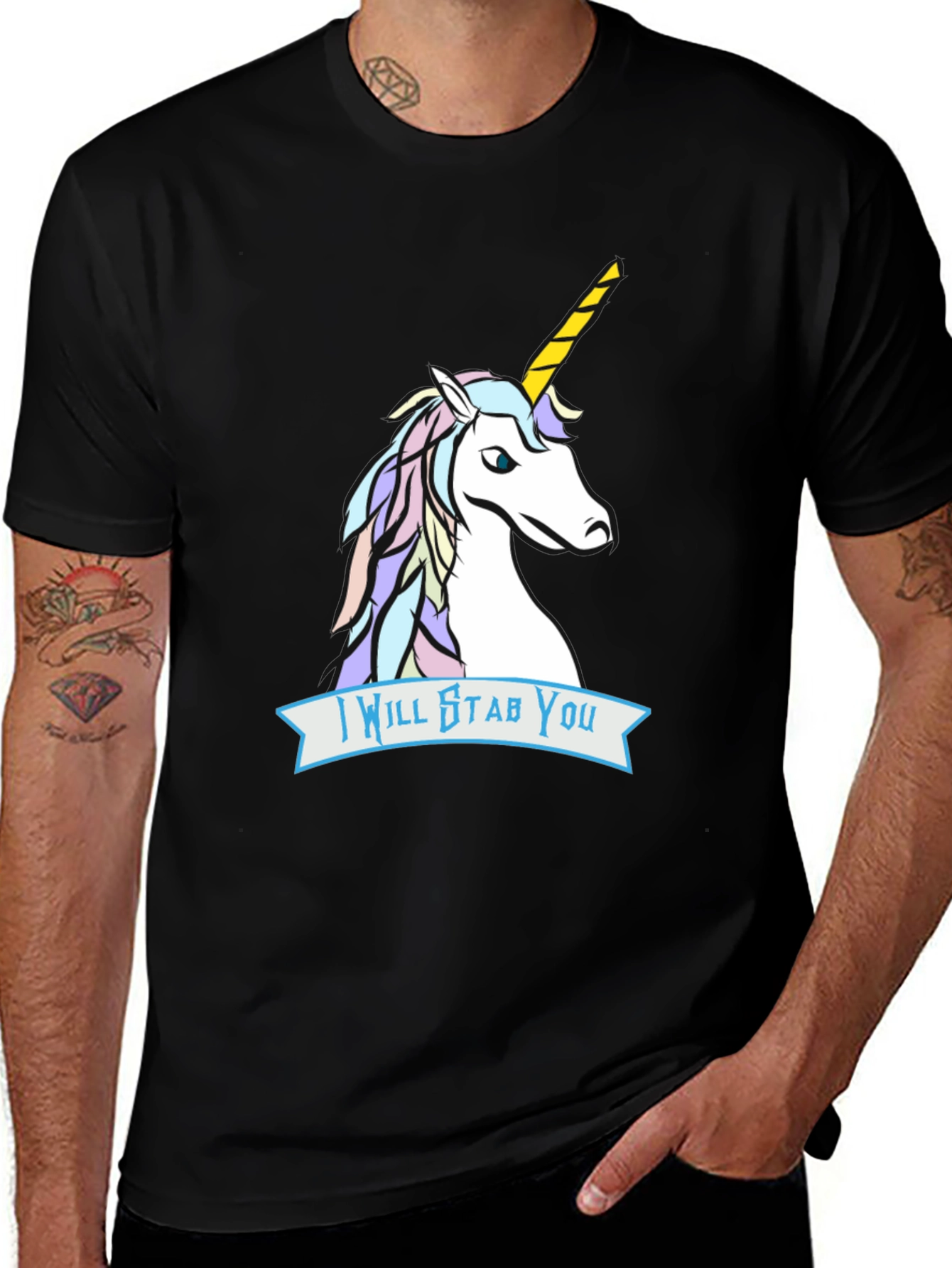 Variant 23 of Unicorn Stab T-Shirt - Funny Graphic Tee