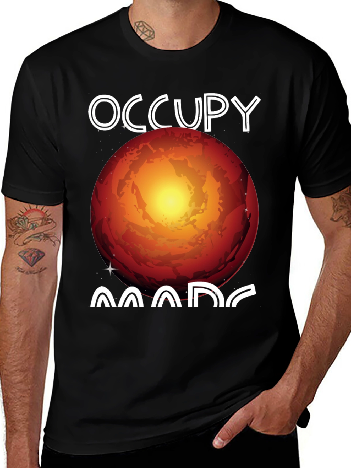 Occupy Mars Graphic T-Shirt - Space Exploration Tee