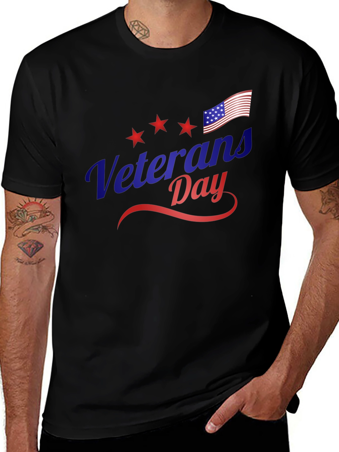 Veterans Day Graphic T-Shirt - Patriotic Design
