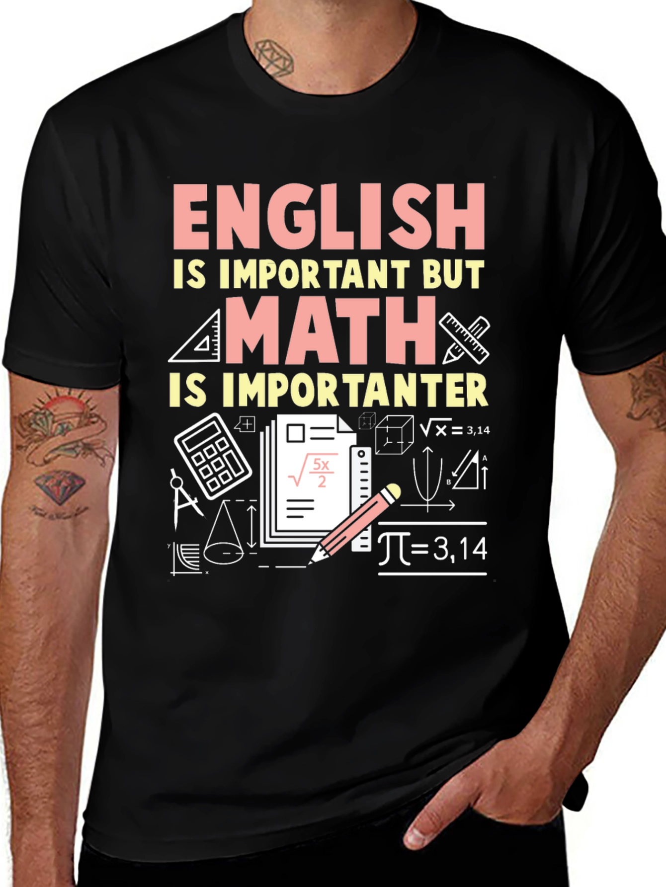 Math Lover T-Shirt: English is Important But Math is Importanter