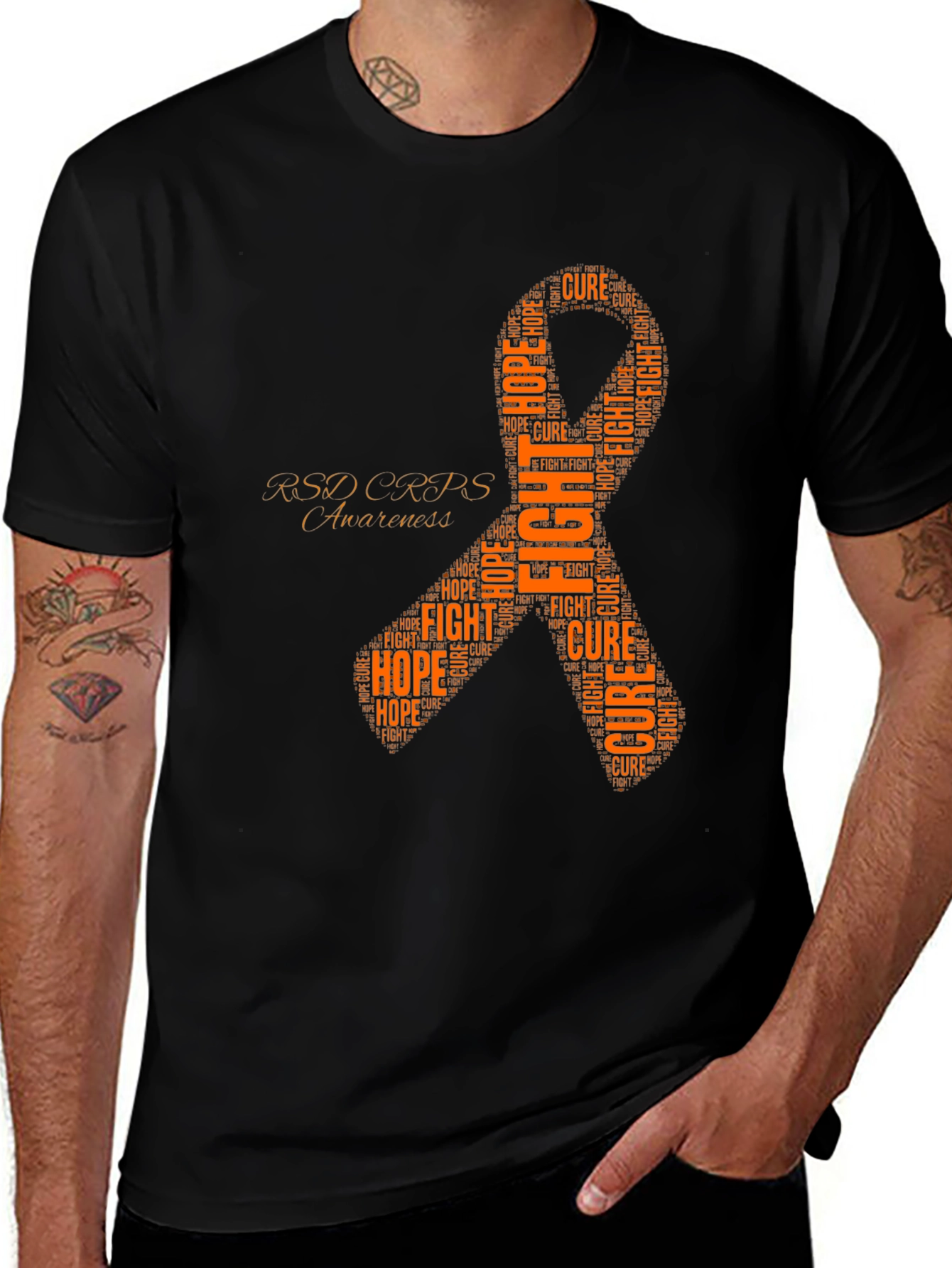 RSD CRPS Awareness Ribbon T-Shirt