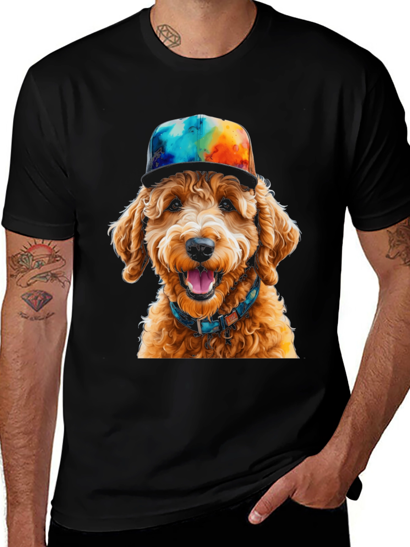 Variant 9 of Dog in Hat Graphic Tee