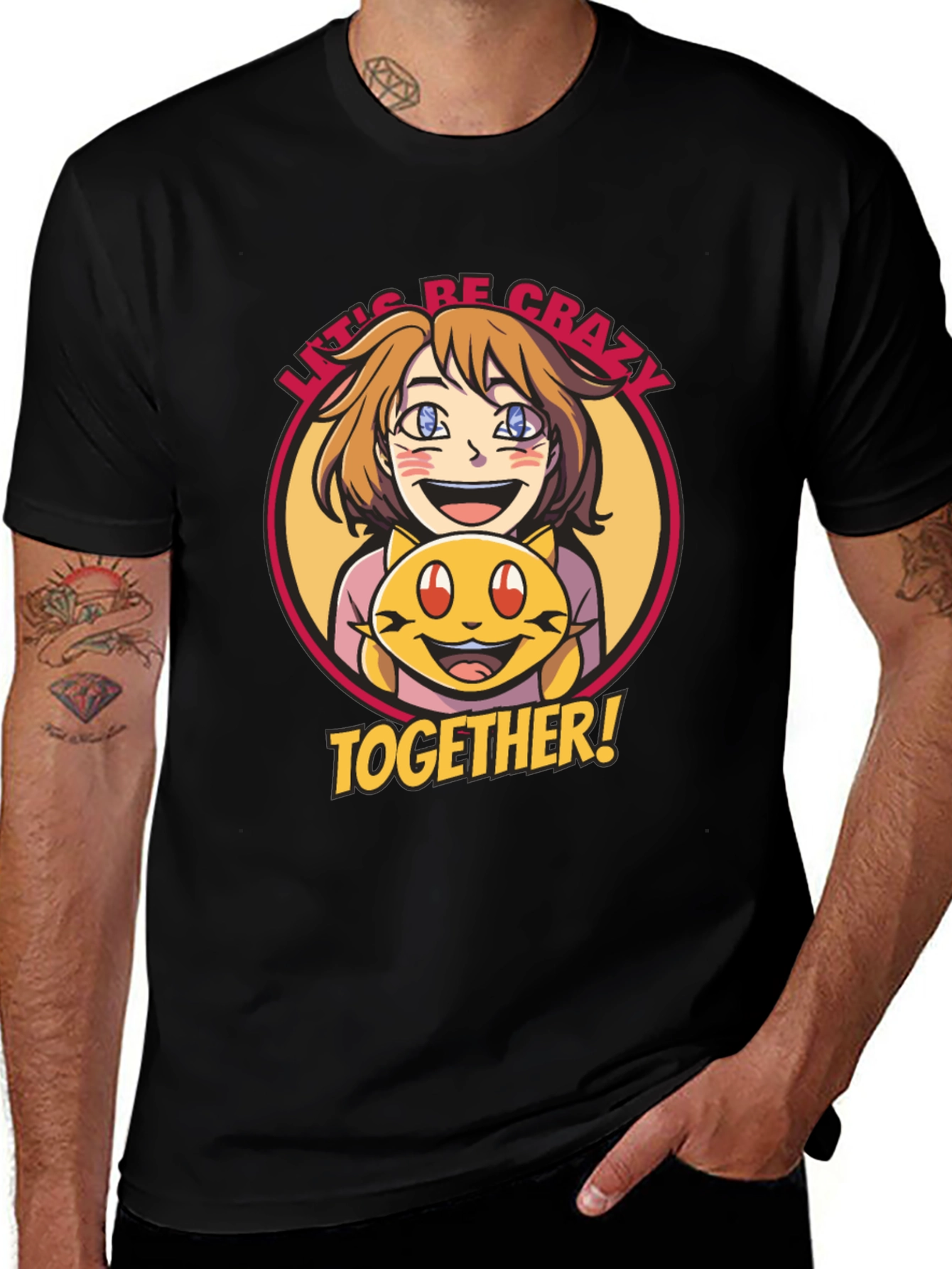 Variant 8 of Let's Be Crazy Together Graphic Tee