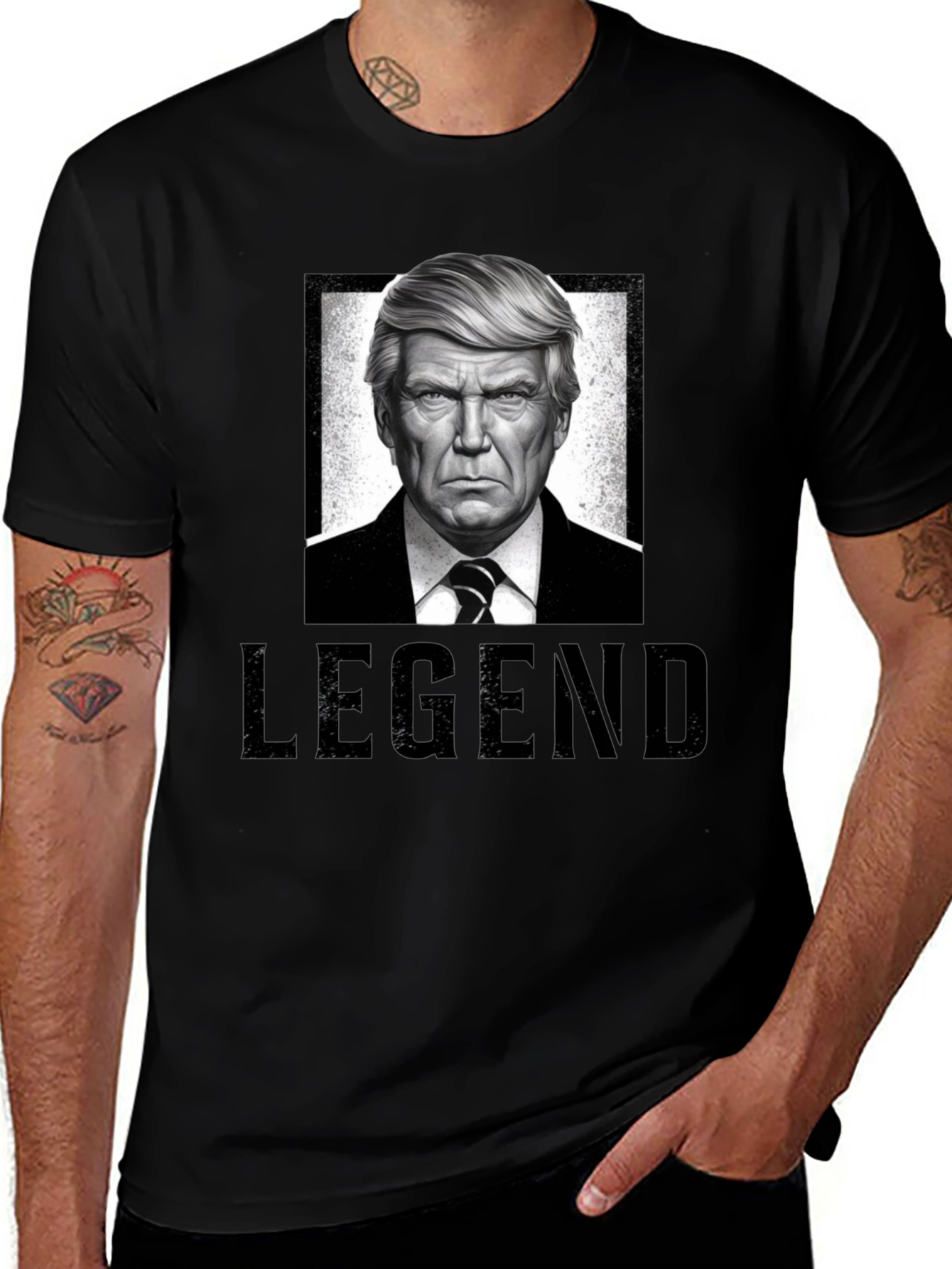 Legend Trump T-Shirt - Black Graphic Tee