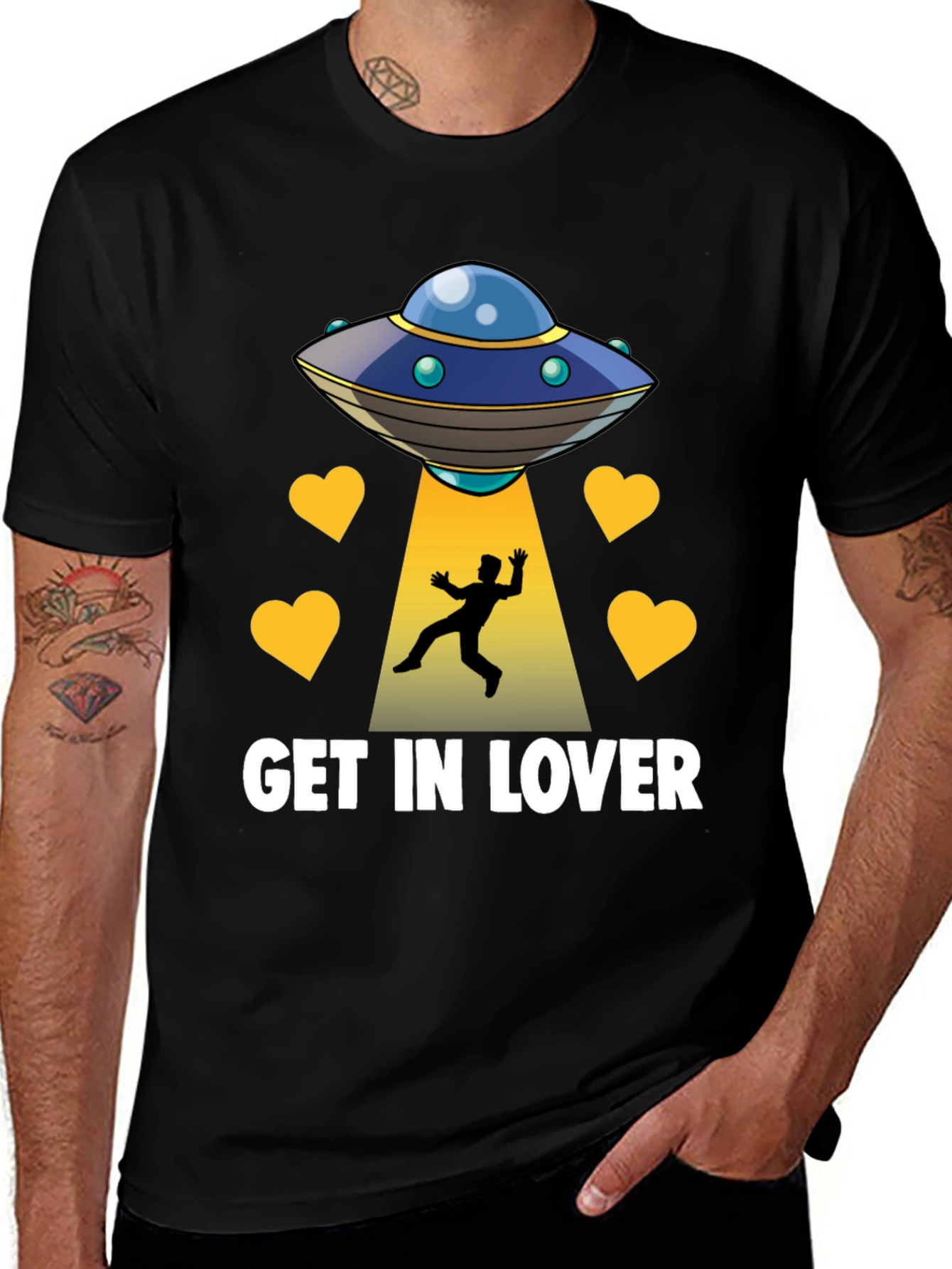 Get In Lover UFO Abduction T-Shirt