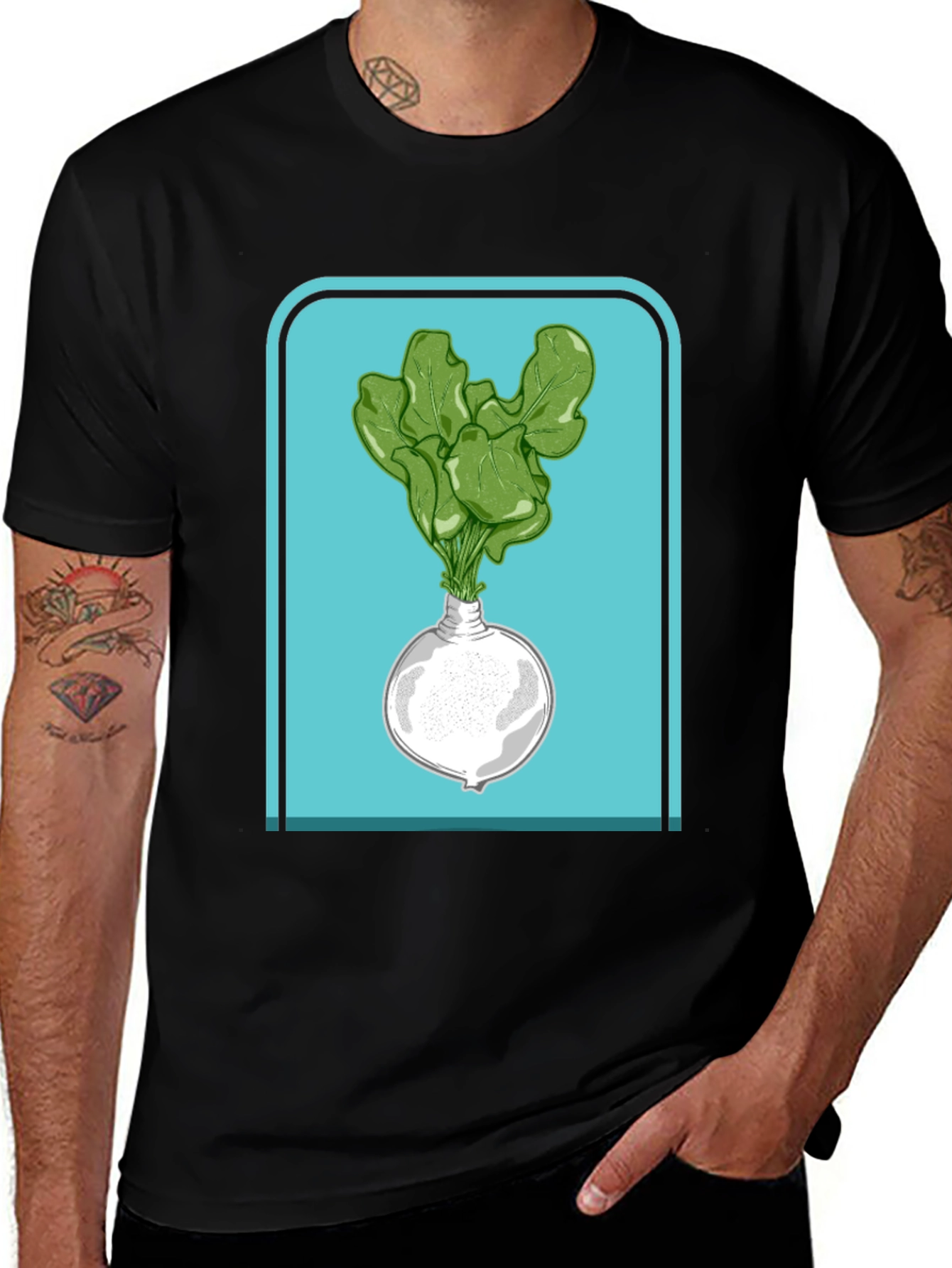 Variant 30 of Turnip Graphic Tee - Unique Vegetable Art T-Shirt