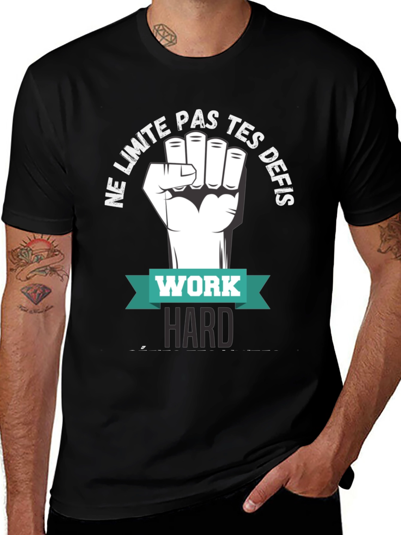 Variant 12 of Work Hard Motivation T-Shirt