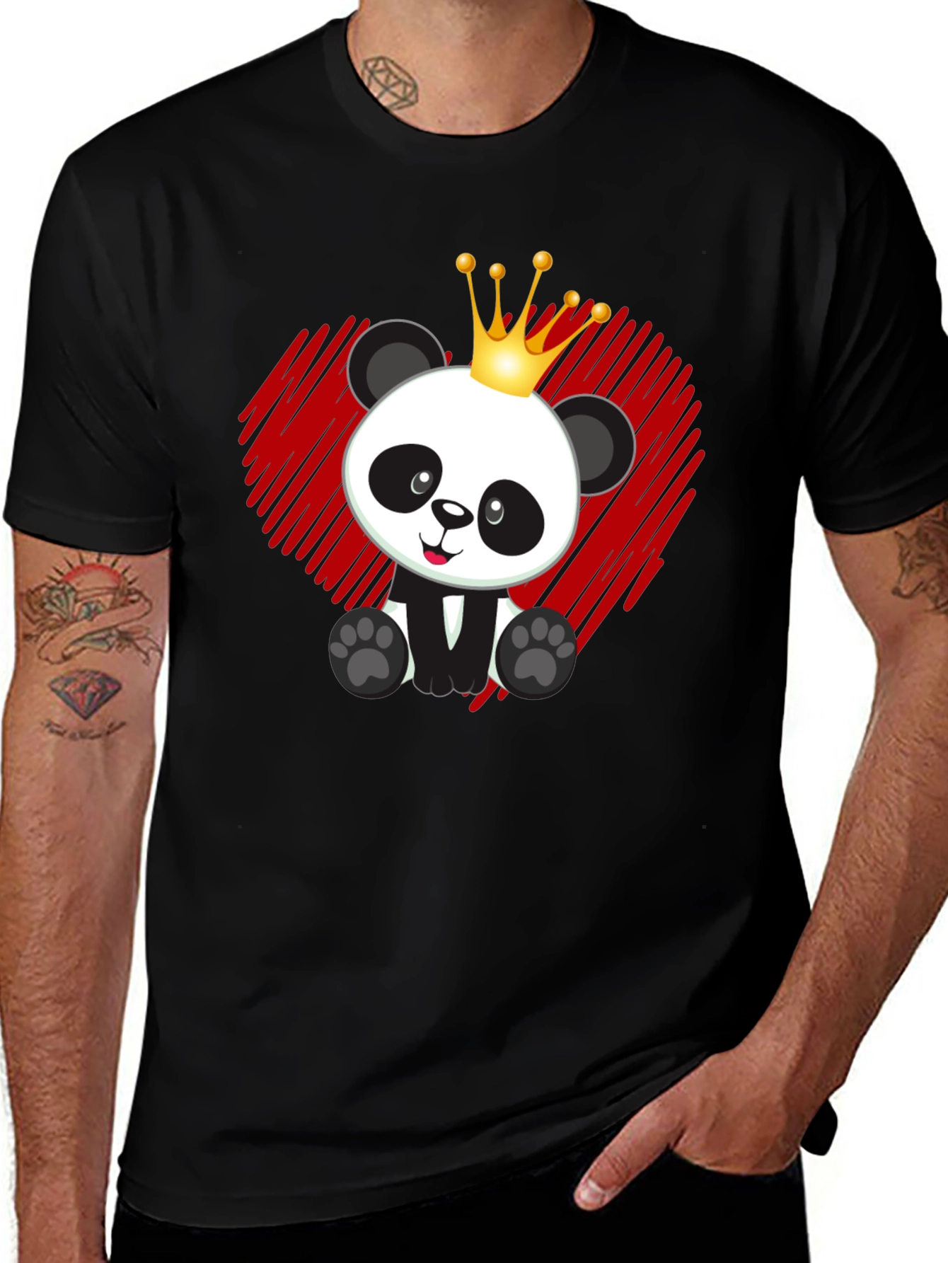 Variant 28 of Panda King T-Shirt - Cute Bear Graphic Tee