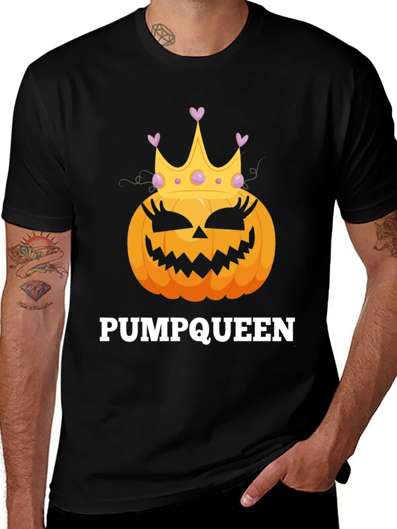 Variant 9 of Pumpqueen Halloween Graphic Tee