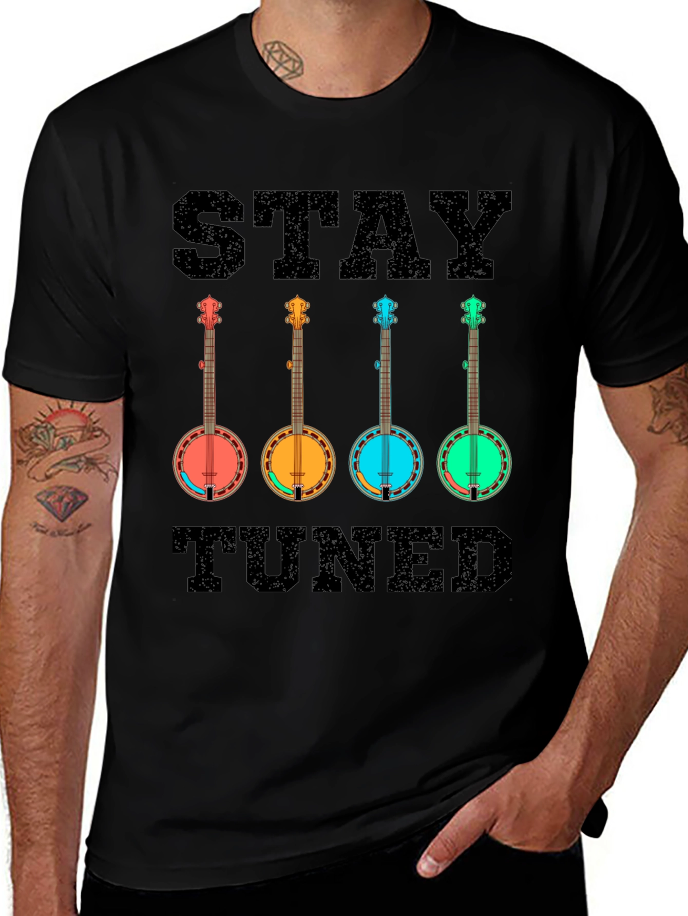 Variant 17 of Stay Tuned Banjo T-Shirt