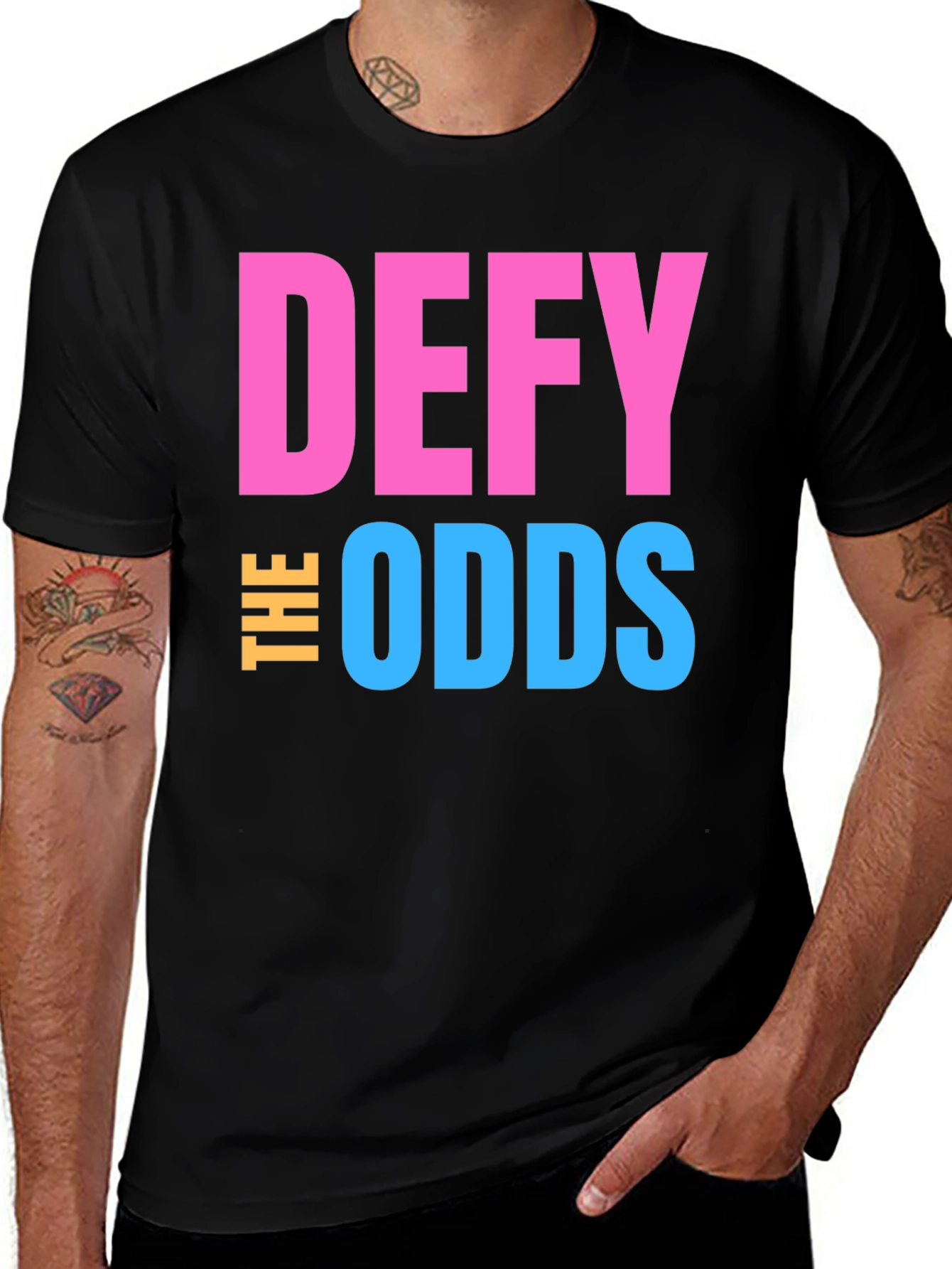 Variant 20 of Defy the Odds Graphic T-Shirt