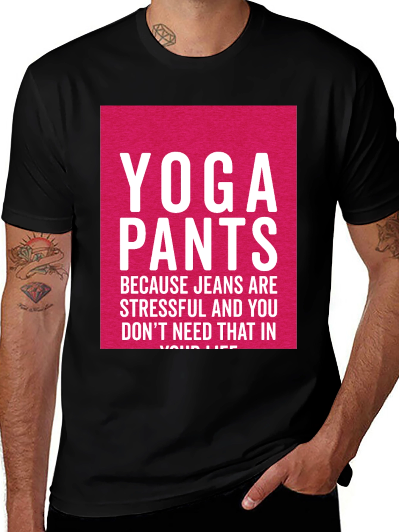 Variant 6 of Yoga Pants T-Shirt - Relaxed Comfort