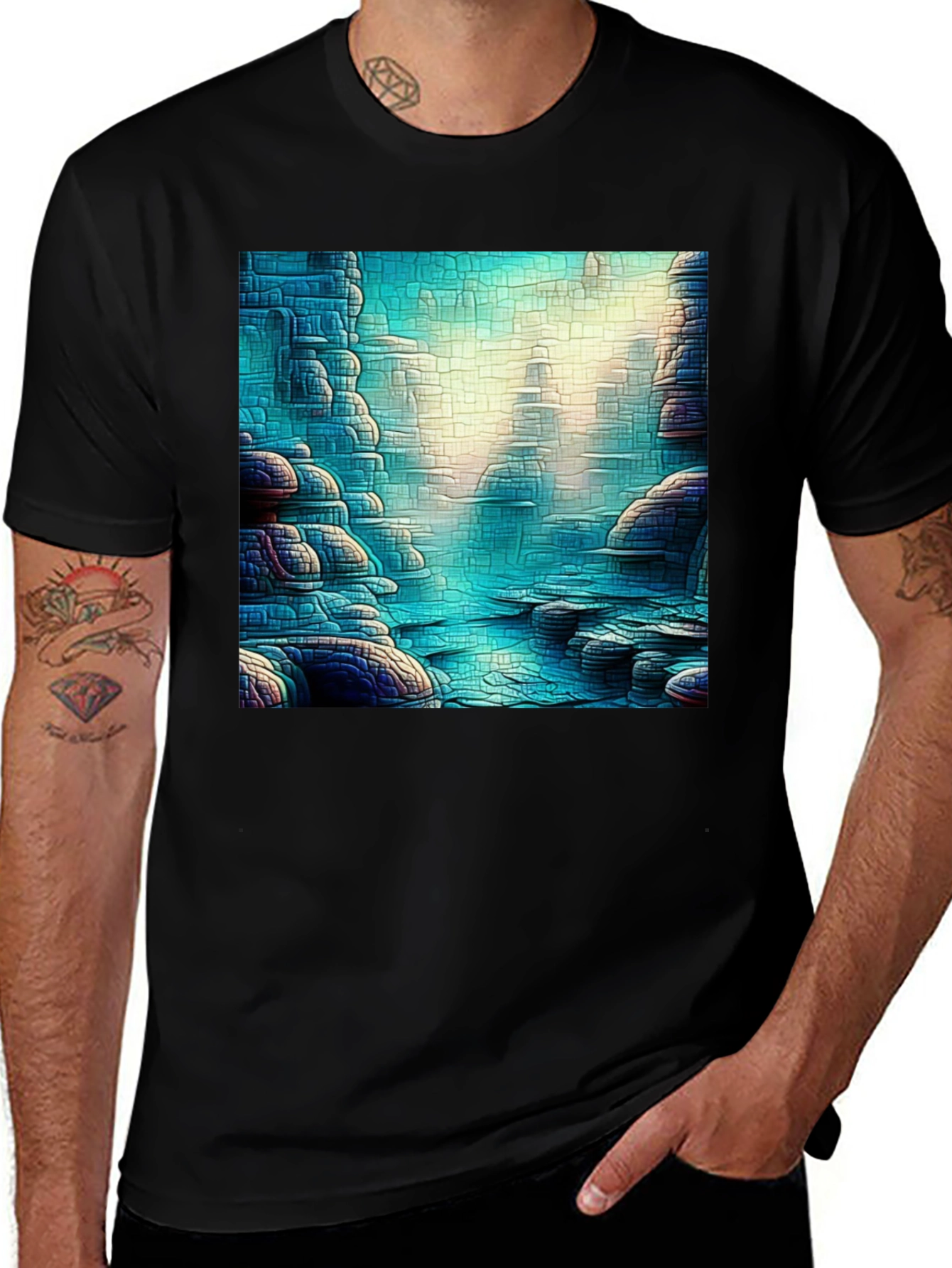 Variant 2 of Abstract Landscape Graphic Tee