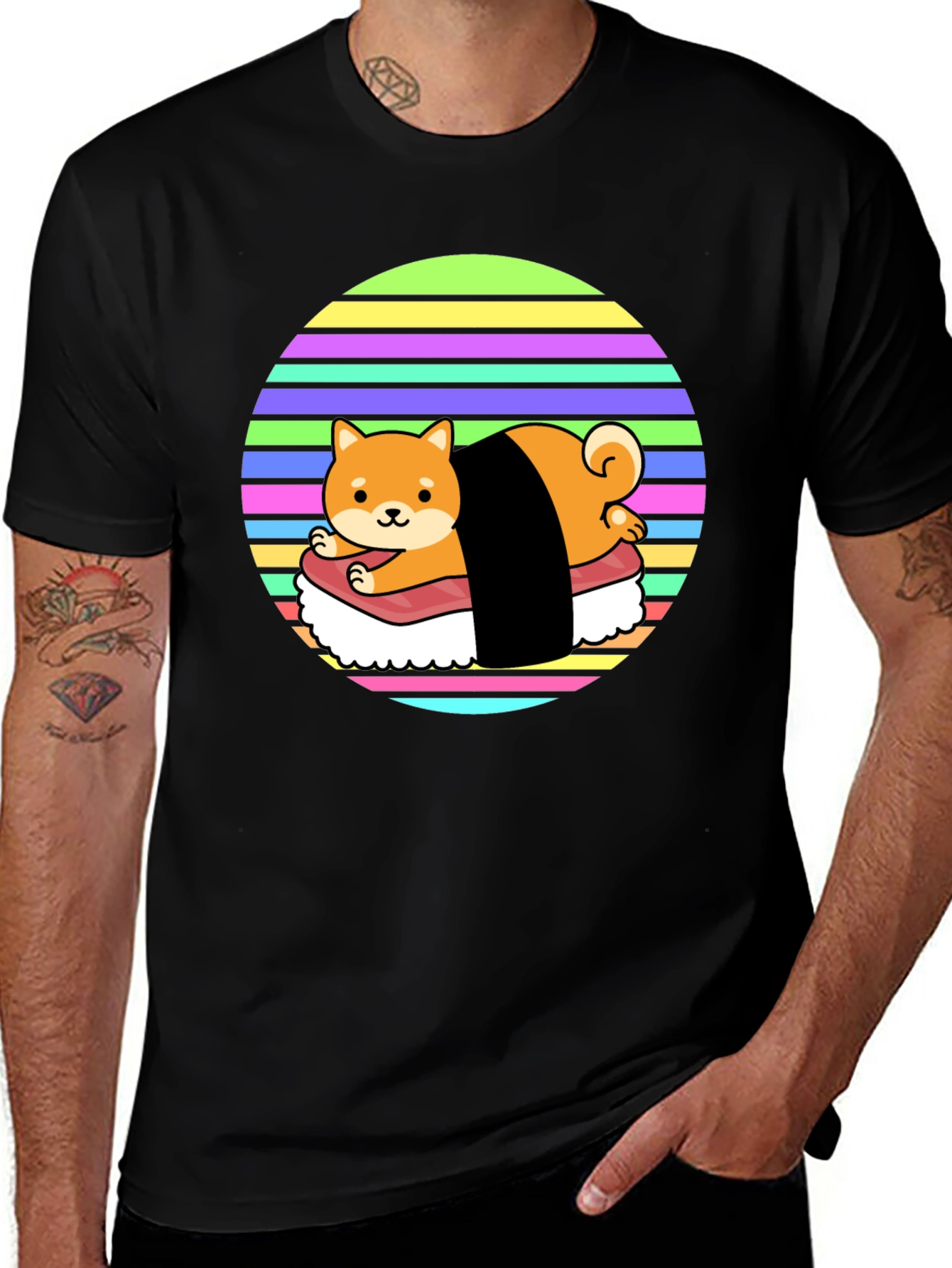 Variant 9 of Sushi Dog T-Shirt - Cute Shiba Inu Design