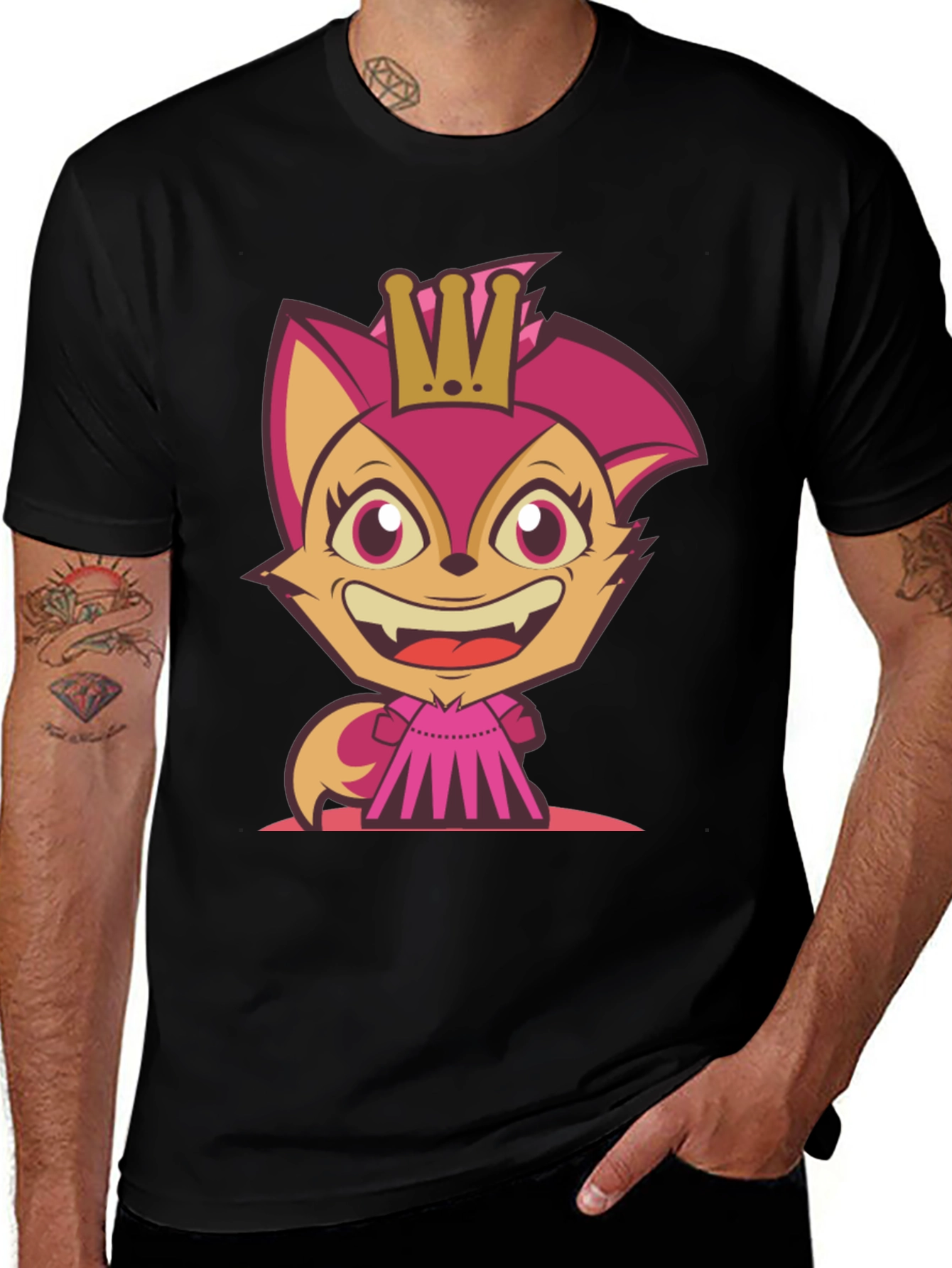 Variant 22 of Cartoon Fox Princess T-Shirt