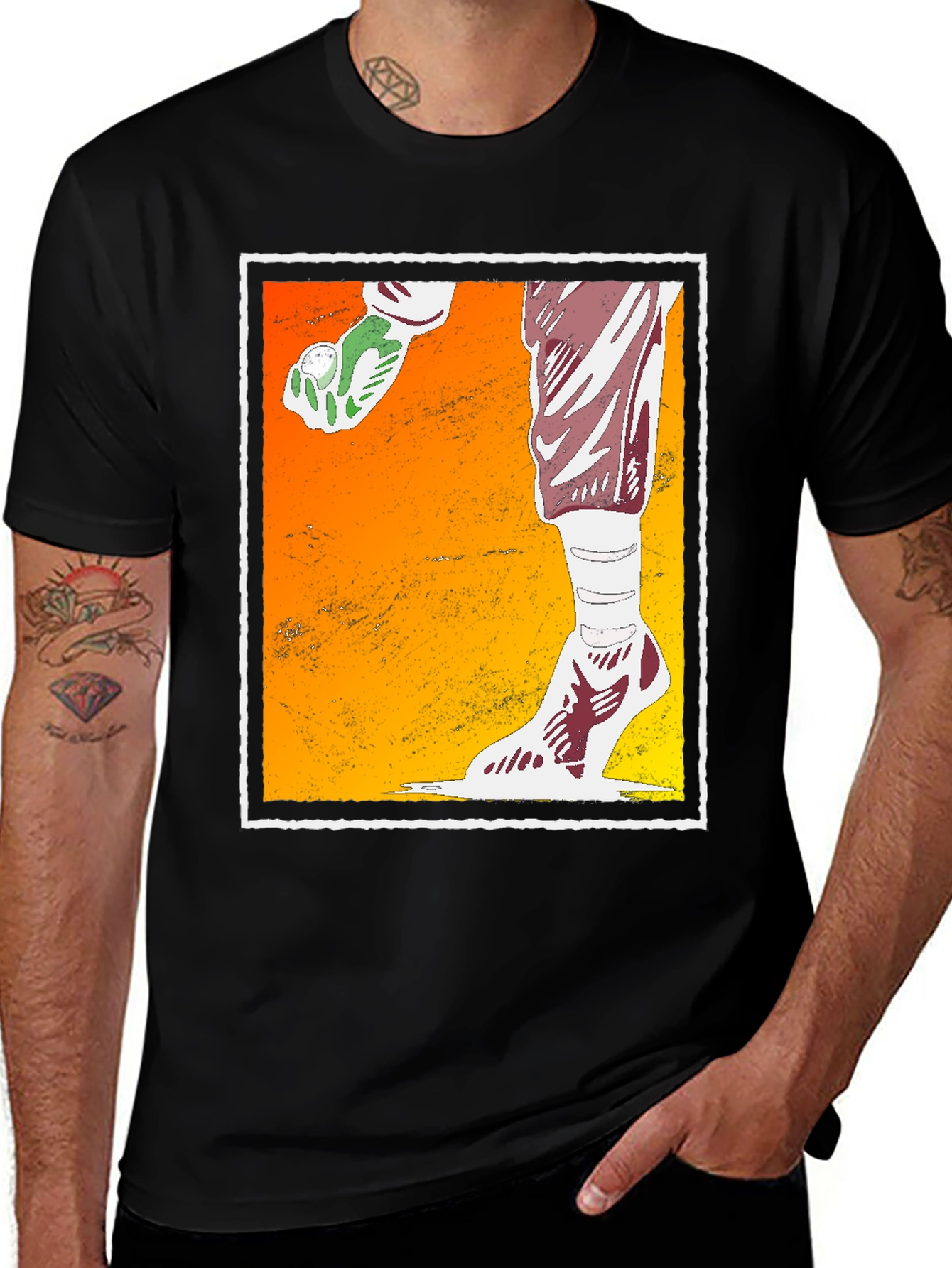Variant 25 of Golfing Hand Graphic Tee - Unique Sports T-Shirt