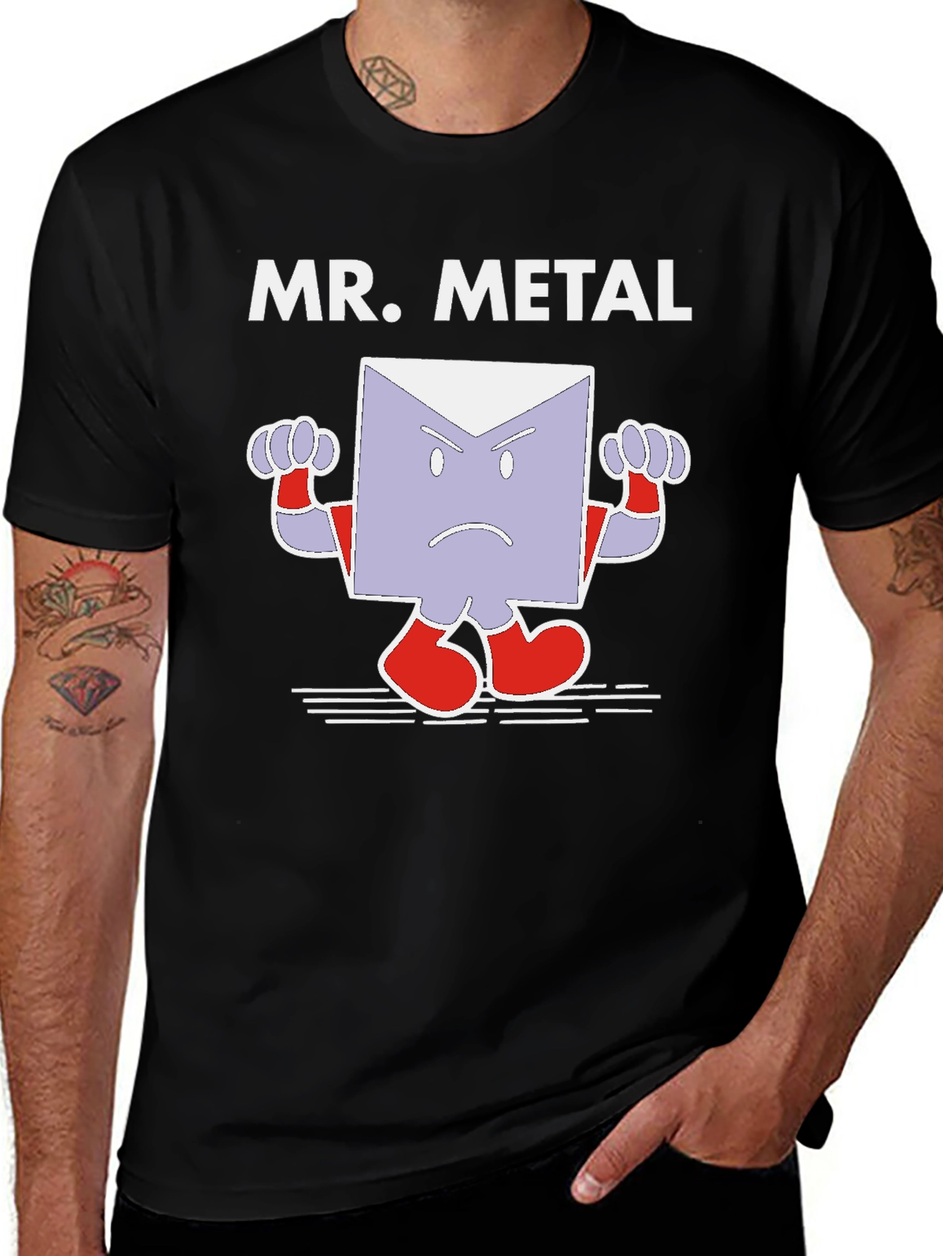 Variant 9 of Mr. Metal Graphic Tee - Black