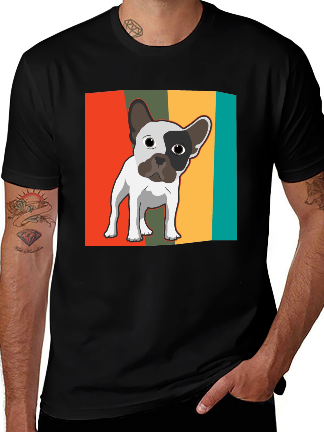 Retro French Bulldog Graphic Tee